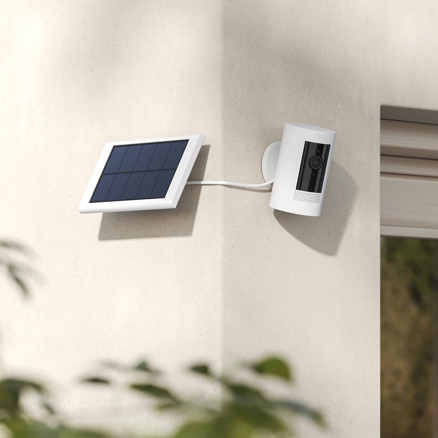 3-Pack Outdoor Security Camera | Stick Up Cam Solar - White