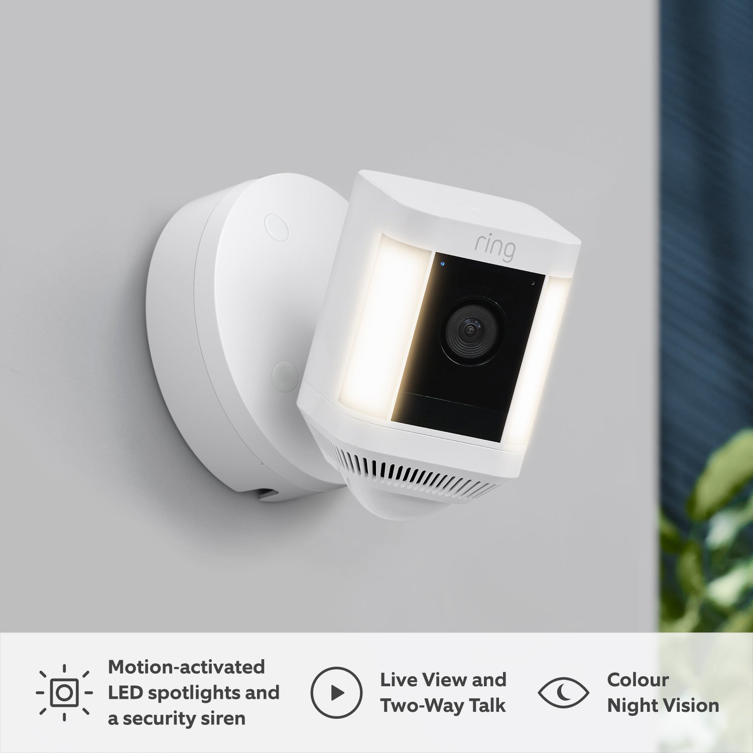 3-Pack Spotlight Cam Plus Wired - White