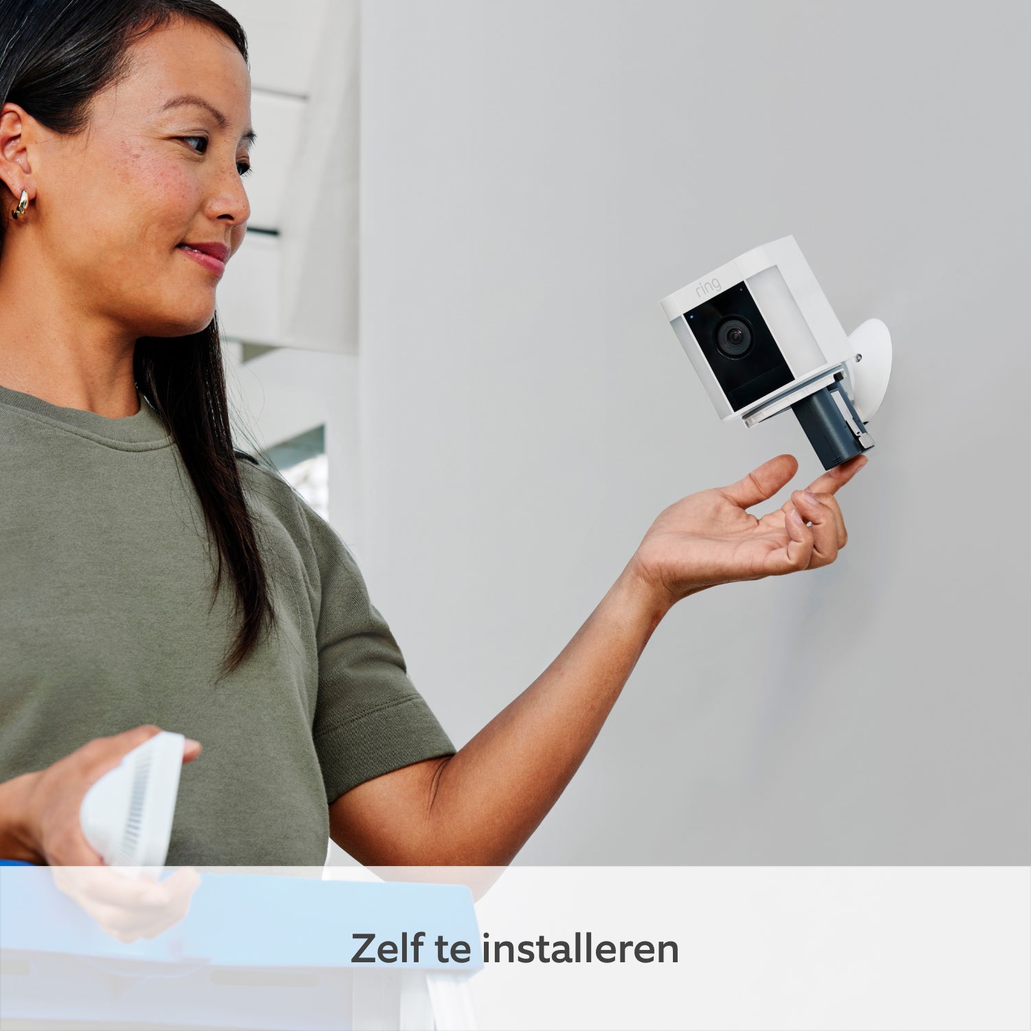 Spotlight Camera Plus op batterij (Spotlight Cam Plus) - Wit