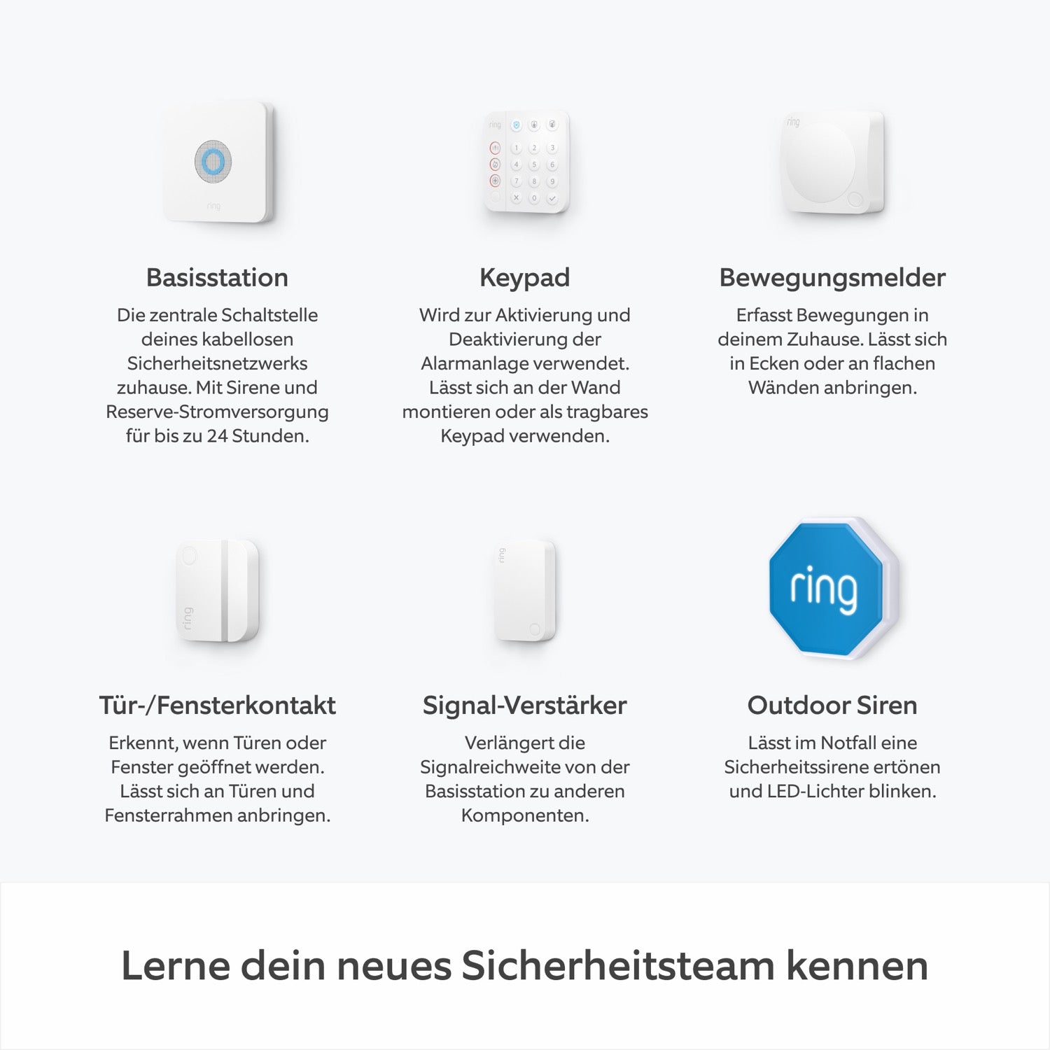 Alarm + Außenkamera + Sirene im Paket - L - Alarm + Außenkamera + Sirene im Paket - L