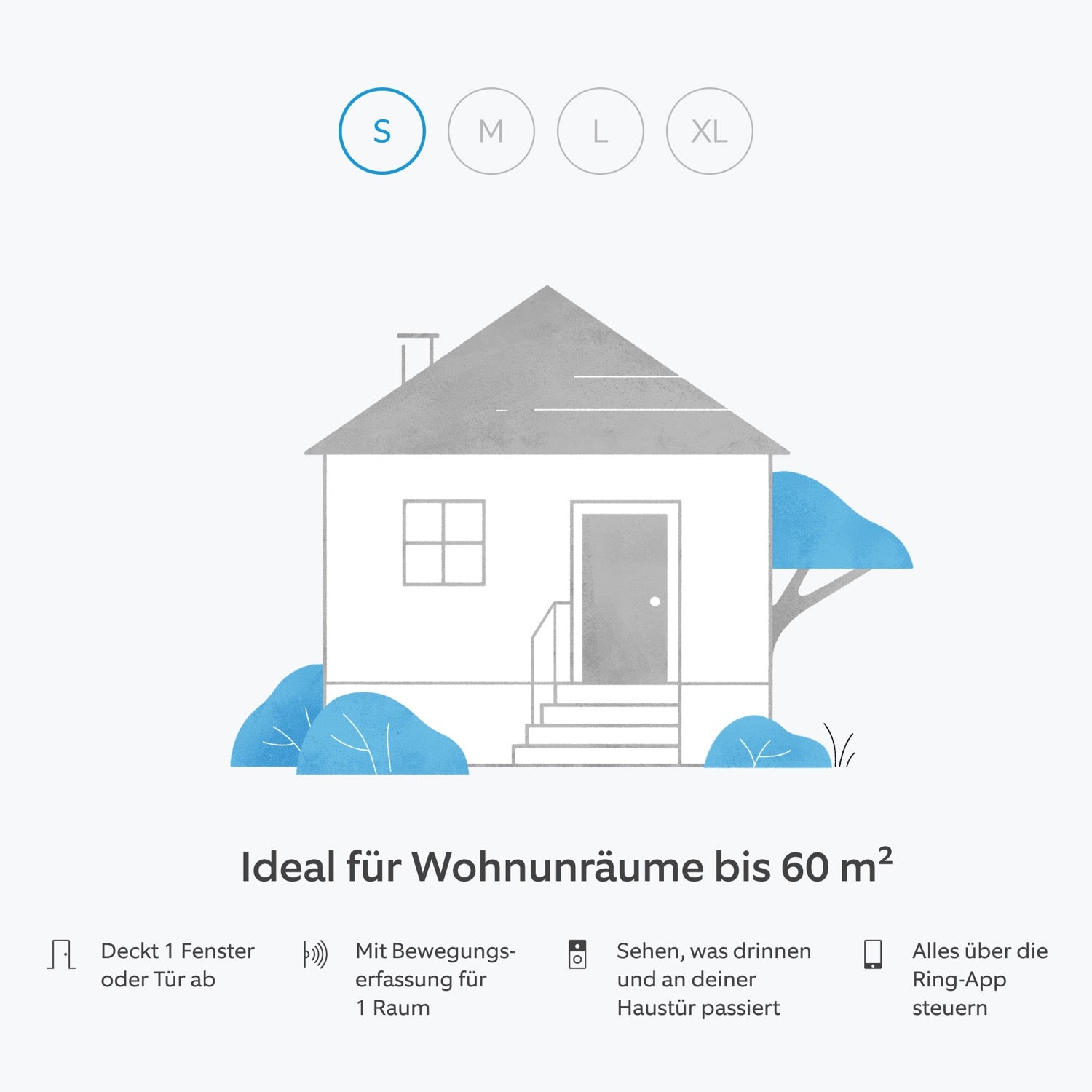 Alarm-Set + Innenkamera 2. Gen + Akku-Videotürklingel - S - Alarm-Set + Innenkamera 2. Gen + Akku-Videotürklingel - S