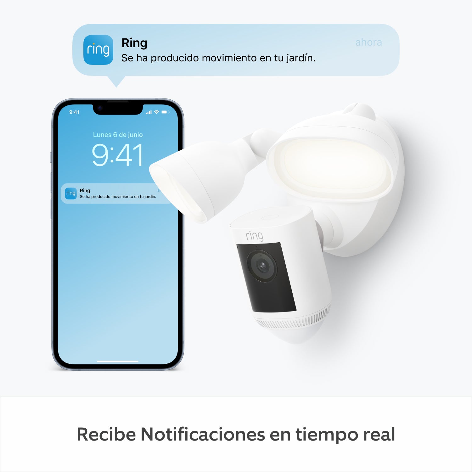 Pack de 2 cámaras Pro con focos cableadas (Floodlight Cam Wired Pro) - Blanco