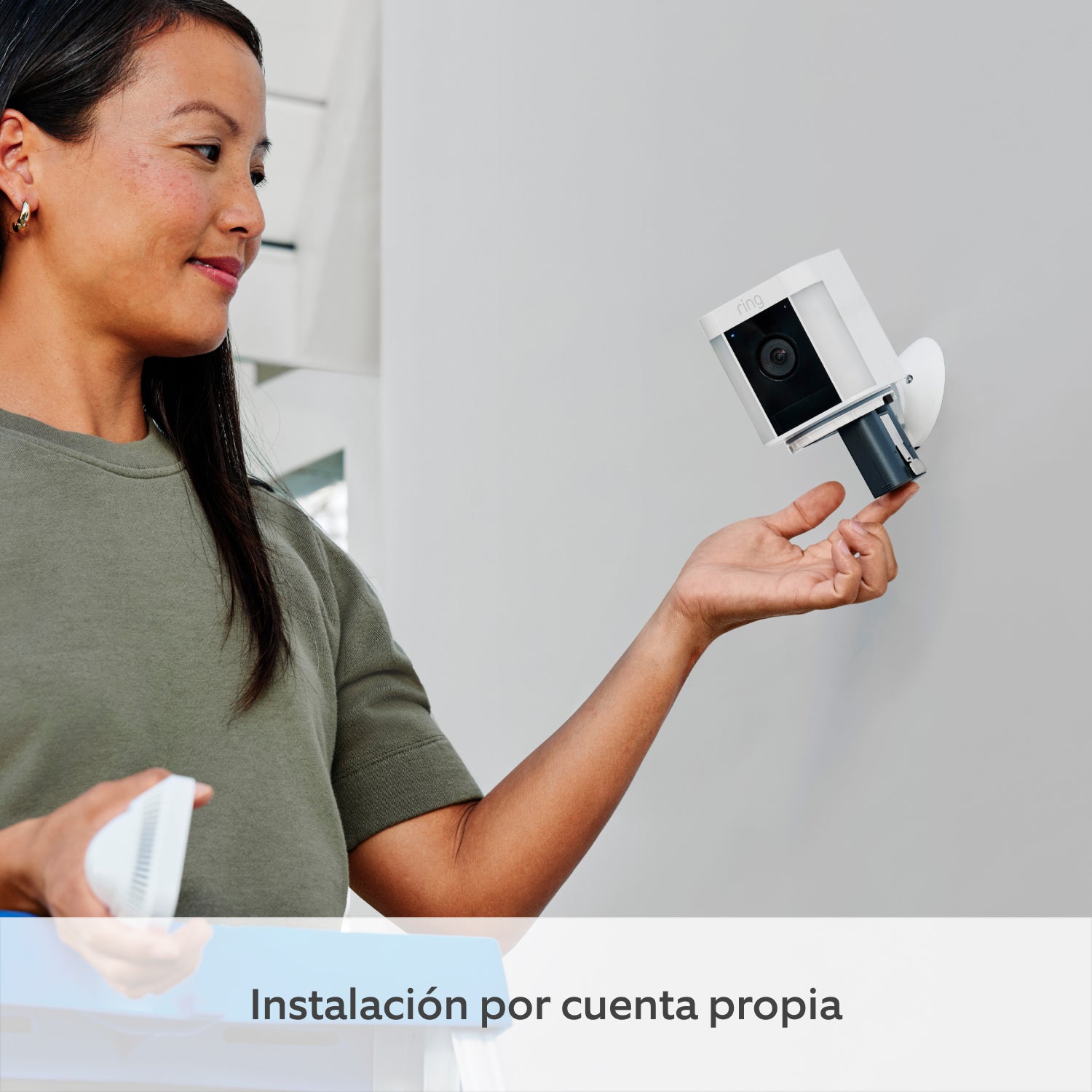 Pack de 3 cámaras Plus con luces y batería (Spotlight Cam Plus) - Blanco