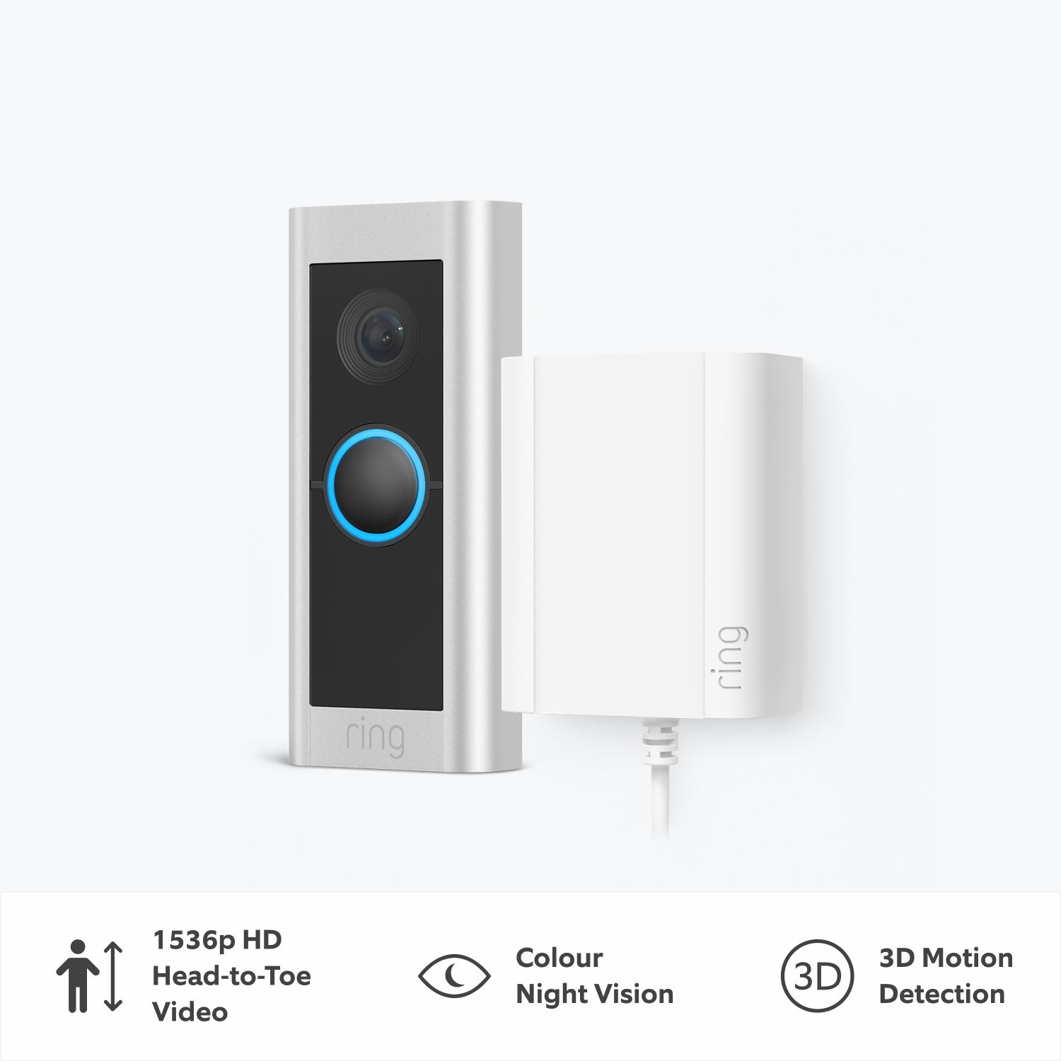 Wired Video Doorbell Pro Plug-in with Chime (Formerly Video Doorbell Pro 2 with Plug-in Adapter + Chime) - Wired Video Doorbell Pro Plug-in with Chime (Formerly Video Doorbell Pro 2 with Plug-in Adapter + Chime)
