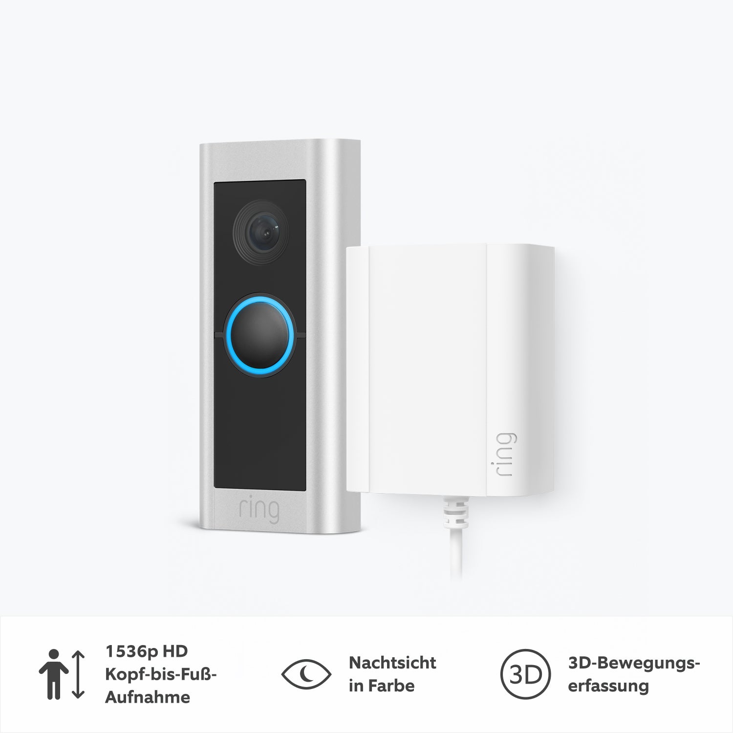 Videotürklingel Pro Kabel mit Netzteil + Chime (Bisher: Video Doorbell Pro 2 + Plug-In Adapter + Chime) - Videotürklingel Pro Kabel mit Netzteil + Chime (Bisher: Video Doorbell Pro 2 + Plug-In Adapter + Chime)