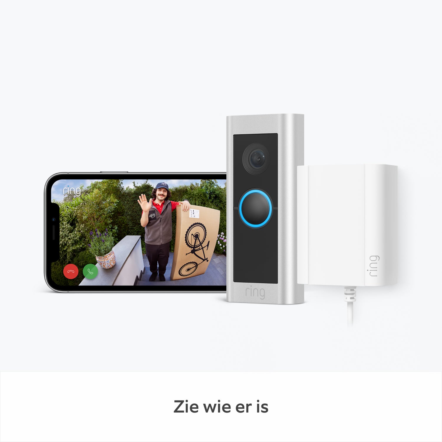 Videodeurbel Pro met stekkeradapter + Chime (Voorheen de Video Doorbell Pro 2 met stekkeradapter + Chime) - Videodeurbel Pro met stekkeradapter + Chime (Voorheen de Video Doorbell Pro 2 met stekkeradapter + Chime)