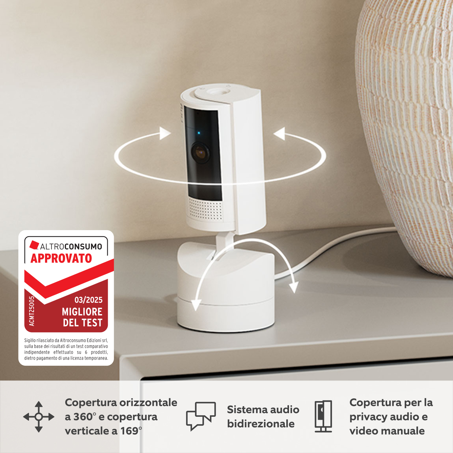 Videocamera interna inclinabile (Pan-Tilt Indoor Camera) - Videocamera interna inclinabile (Pan-Tilt Indoor Camera)