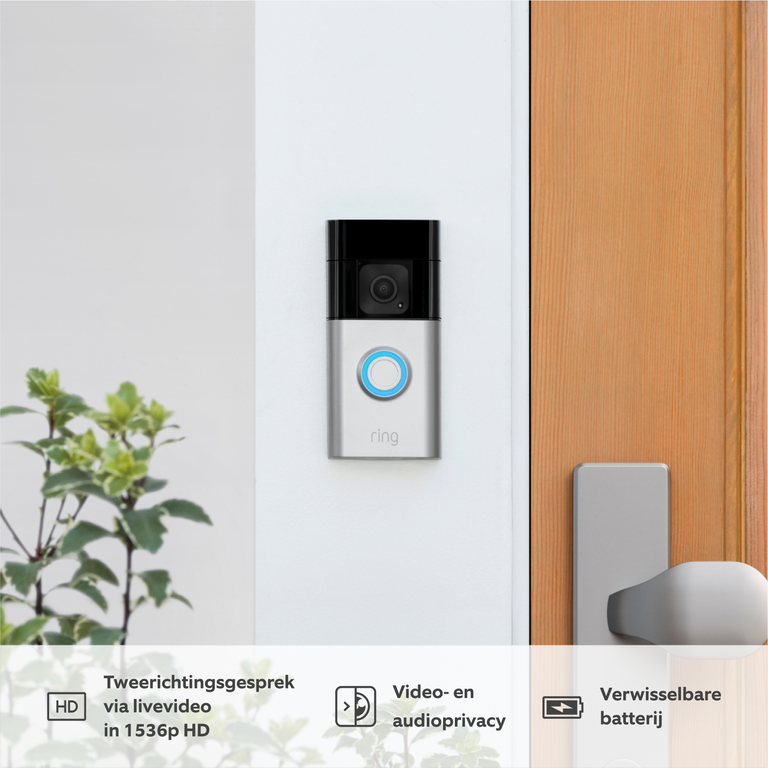 Videodeurbel Plus op batterij (Battery Video Doorbell Plus) - Battery Video Doorbell Plus + Chime Pro