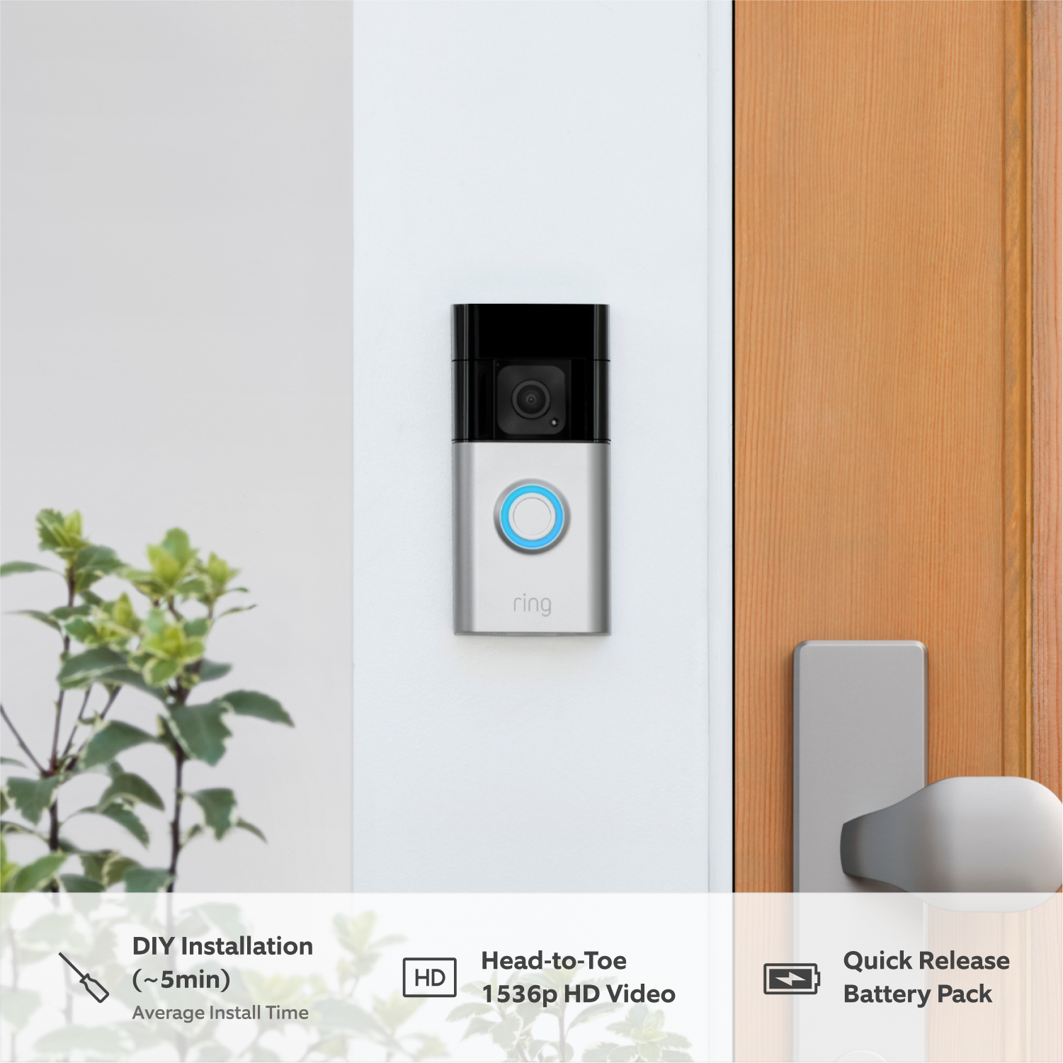 Battery Video Doorbell Plus + Chime - Battery Video Doorbell Plus + Chime