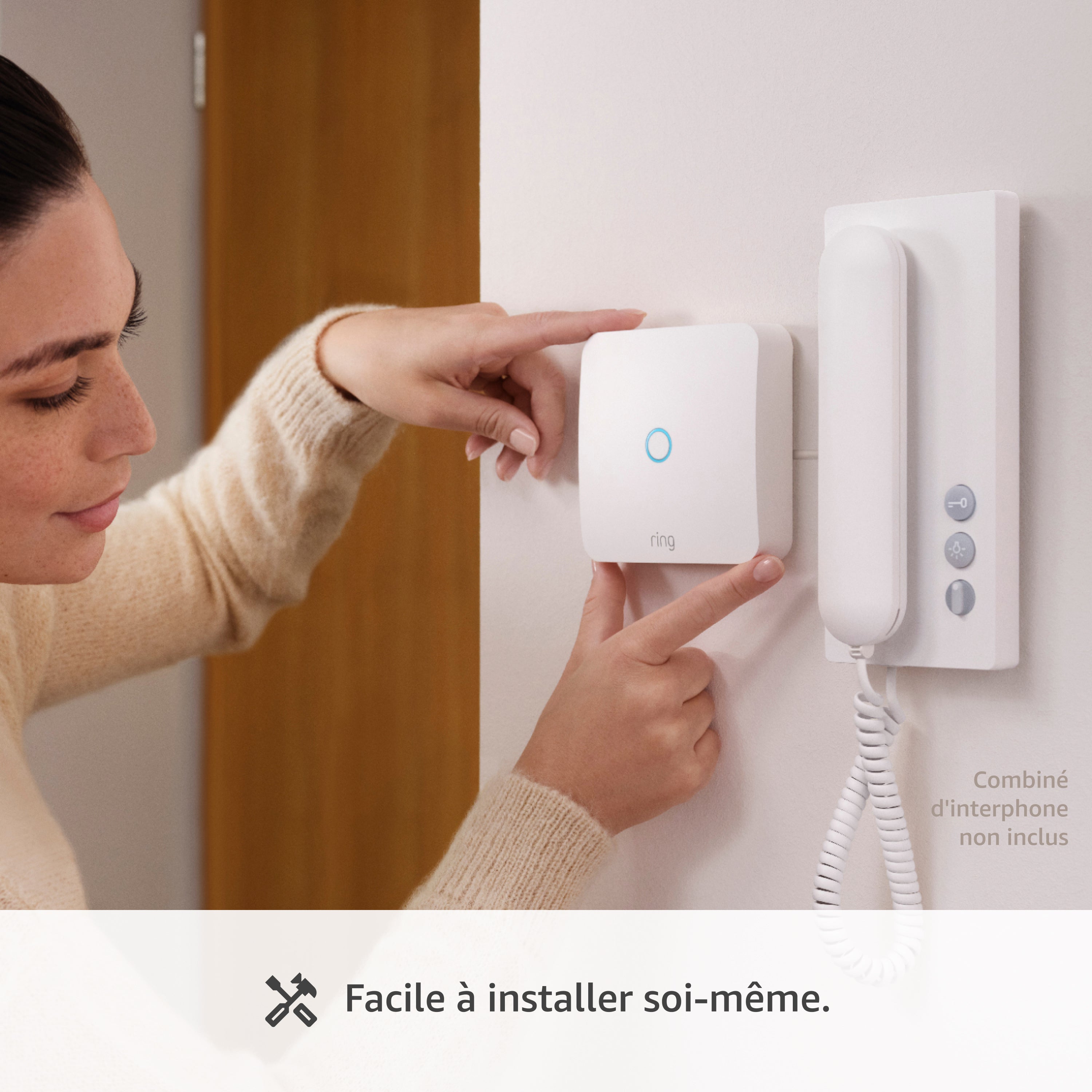 Ring Intercom + Batterie Rechargeable - Ring Intercom + Batterie Rechargeable + Station de chargement