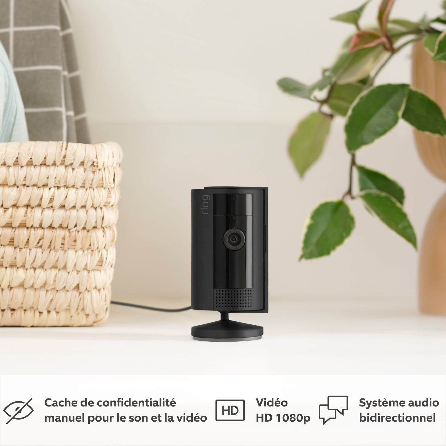 Lot de 2 caméras intérieures 2e gén. (Indoor Camera) - Noir