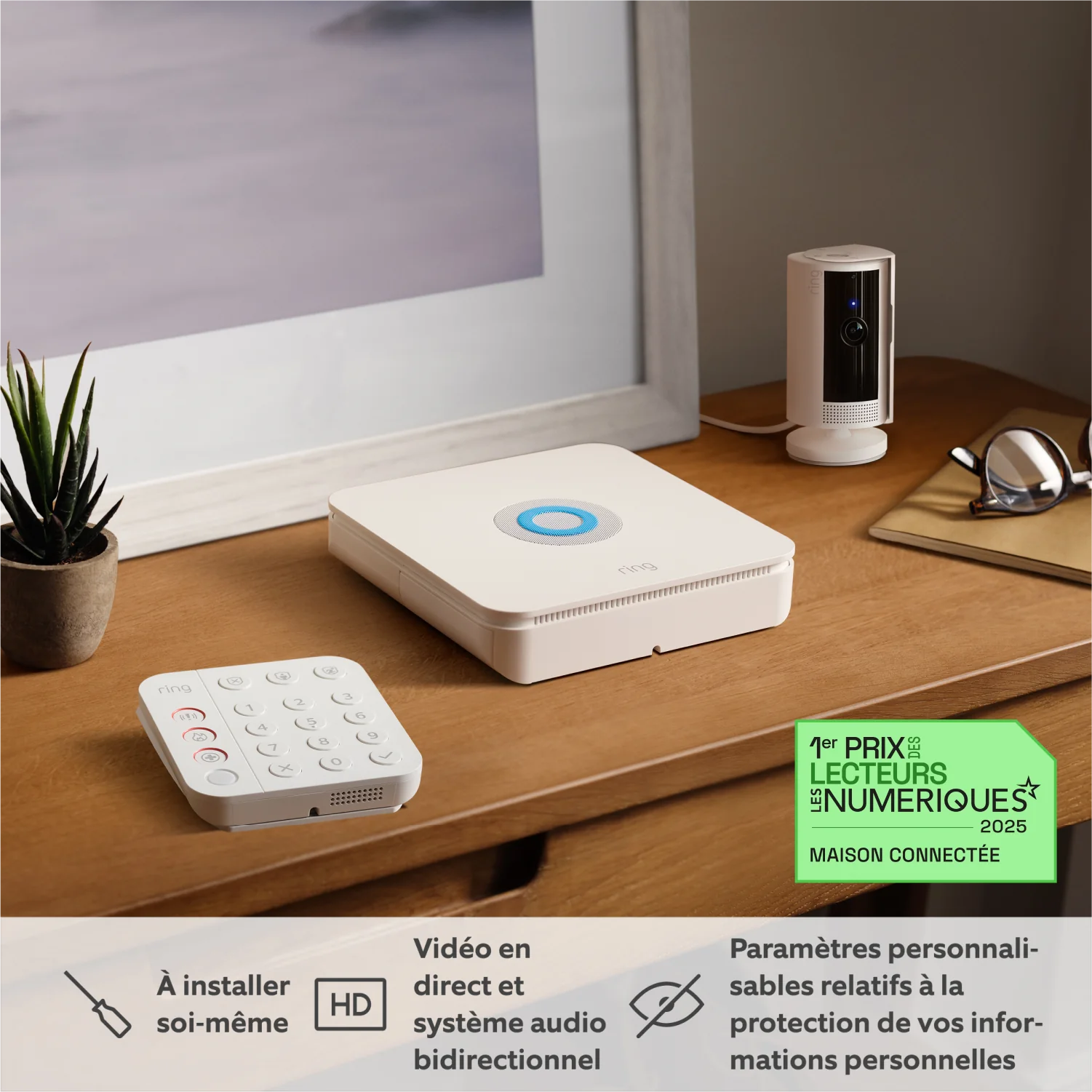 Kit Ring Alarm M + caméra intérieure, Ring Home Standard 1 an (vendu séparément) - Kit Ring Alarm S + caméra intérieure, Ring Home Standard 1 an (vendu séparément)