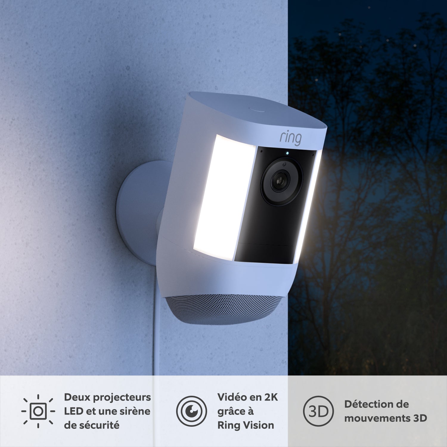 Lot de 3 caméras Spotlight Pro avec adaptateur secteur (Spotlight Cam Pro) - Spotlight Cam Pro Plug-In
