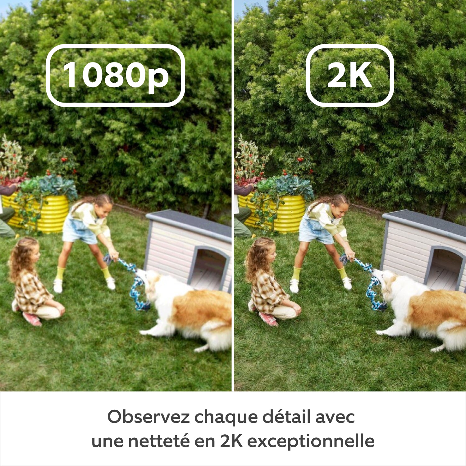 Caméra extérieure Plus avec adaptateur secteur (Outdoor Camera Plus) - Blanc