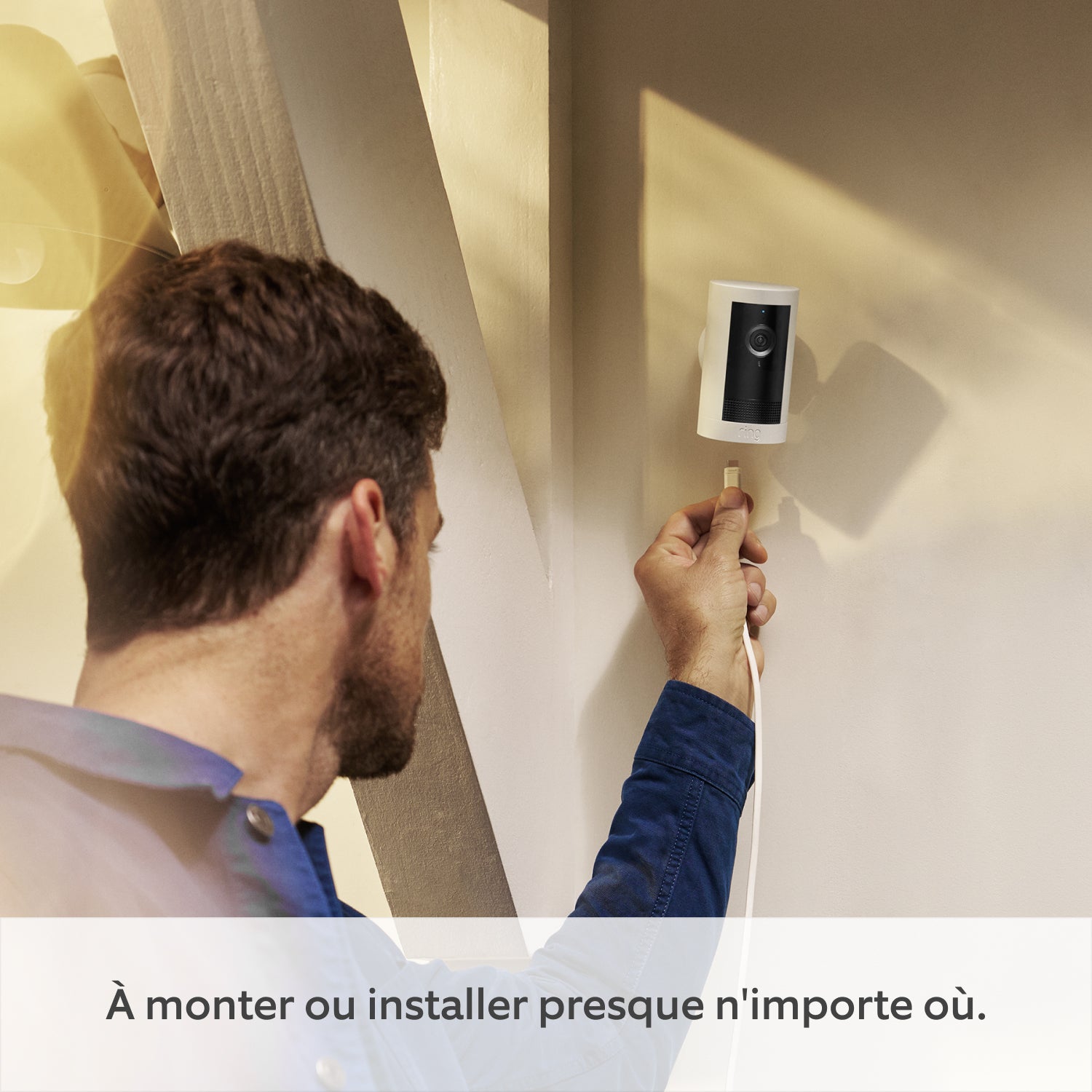 Caméra extérieure Plus avec adaptateur secteur (Outdoor Camera Plus) - Blanc