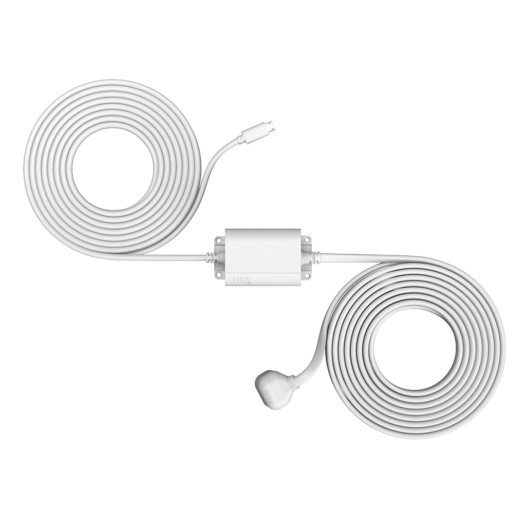 Indoor/ Outdoor Power Adapter (Micro-USB) - White