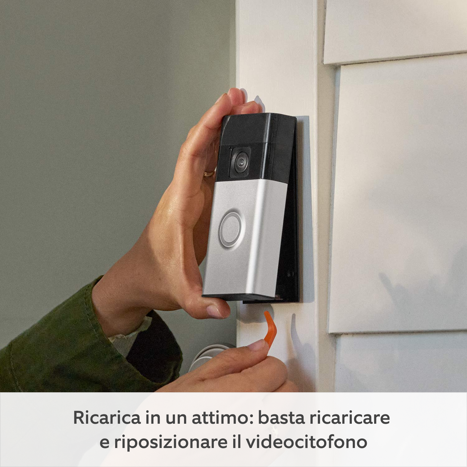 Videocitofono a batteria + Videocamera interna 2ª gen. (Battery Video Doorbell + Indoor Camera 2ª gen.) - Videocitofono a batteria (Battery Video Doorbell)