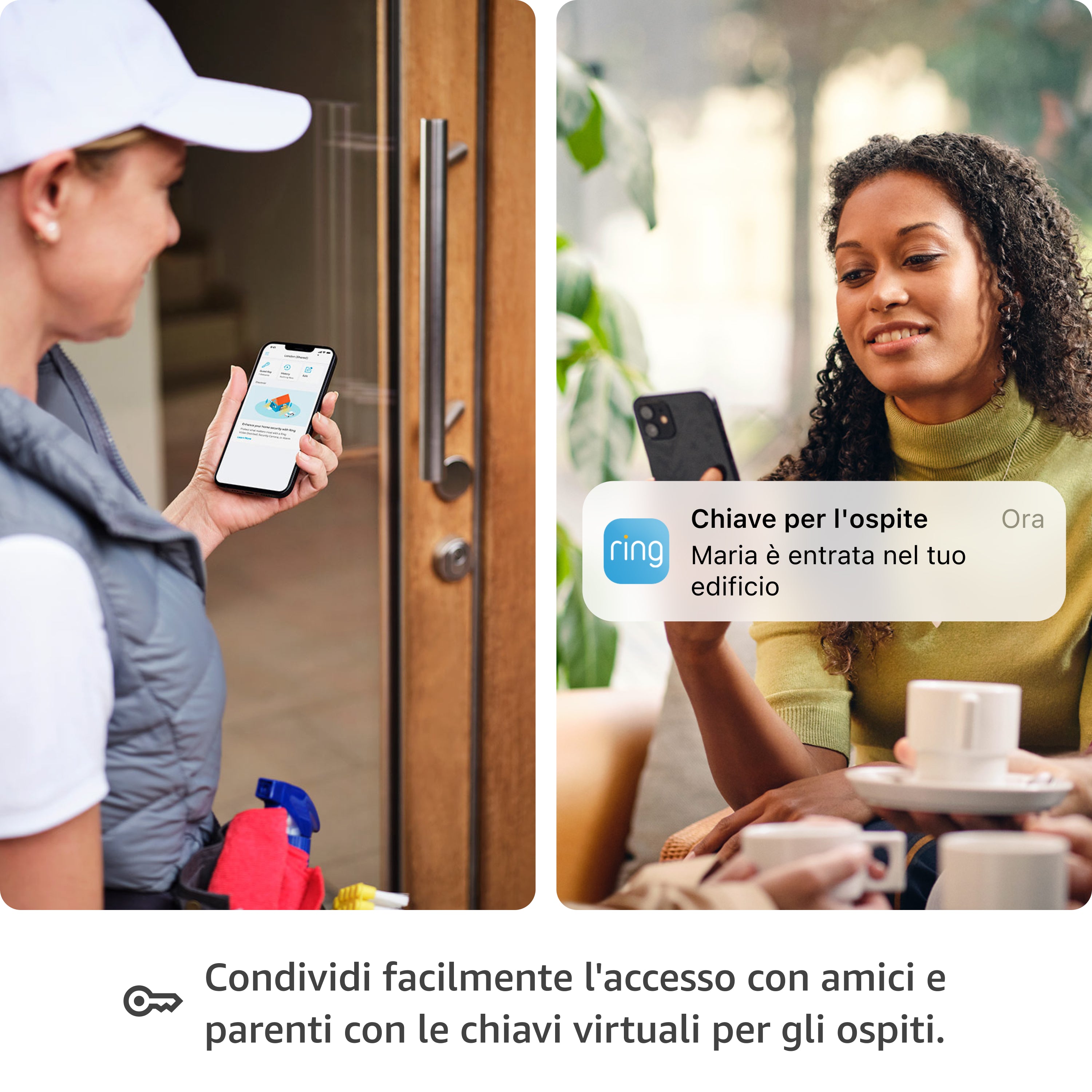 Ring Intercom + Batteria ricaricabile a sgancio rapido + Stazione di ricarica - Ring Intercom + Batteria ricaricabile a sgancio rapido + Stazione di ricarica