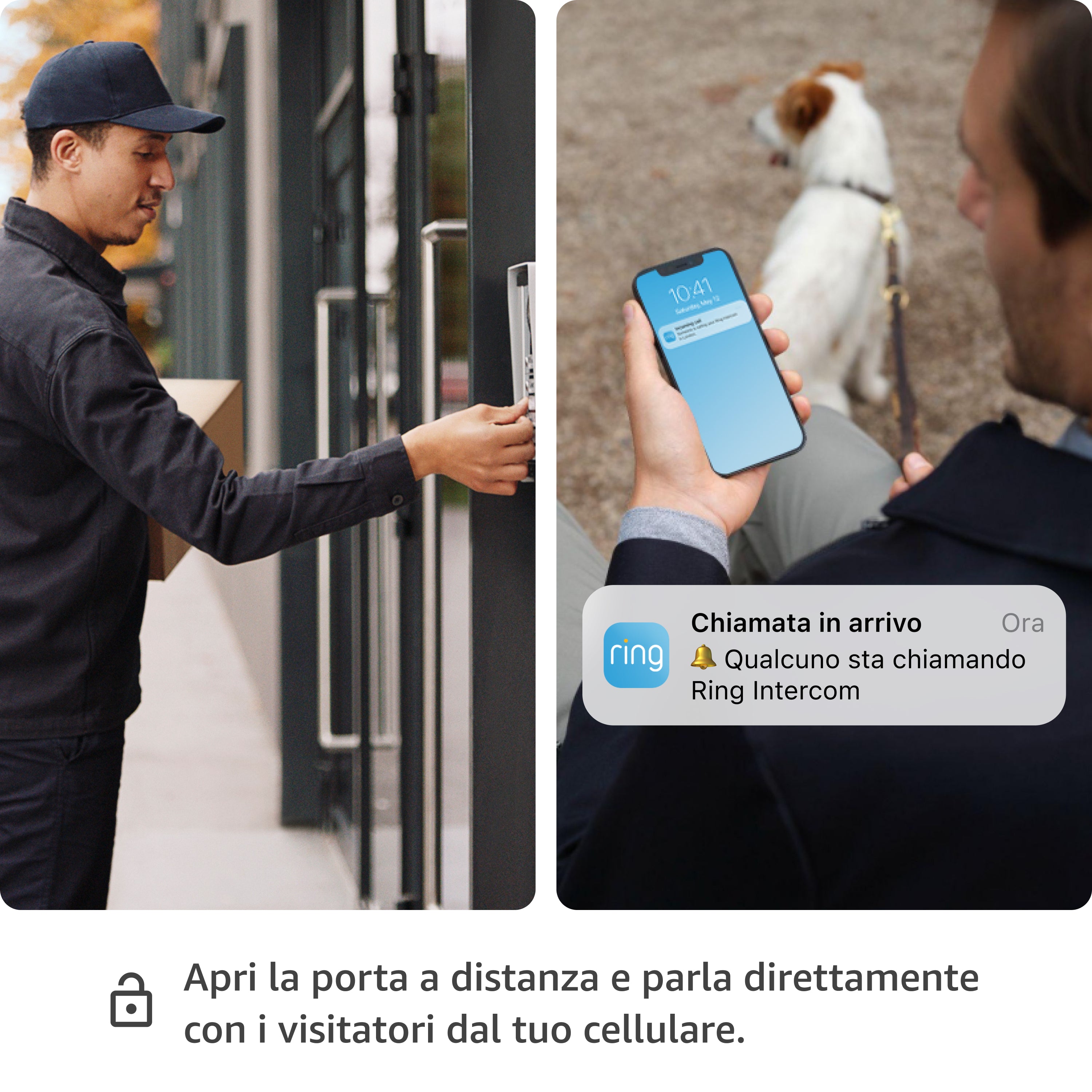 Ring Intercom + Batteria ricaricabile a sgancio rapido + Stazione di ricarica - Ring Intercom + Batteria ricaricabile a sgancio rapido + Stazione di ricarica