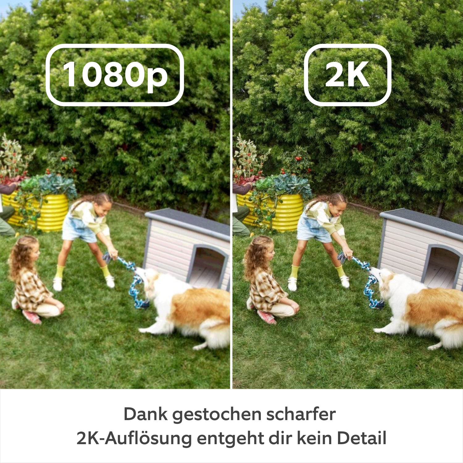 2er-Set Außenkamera Plus Netzstecker (Outdoor Camera Plus) - Weiß