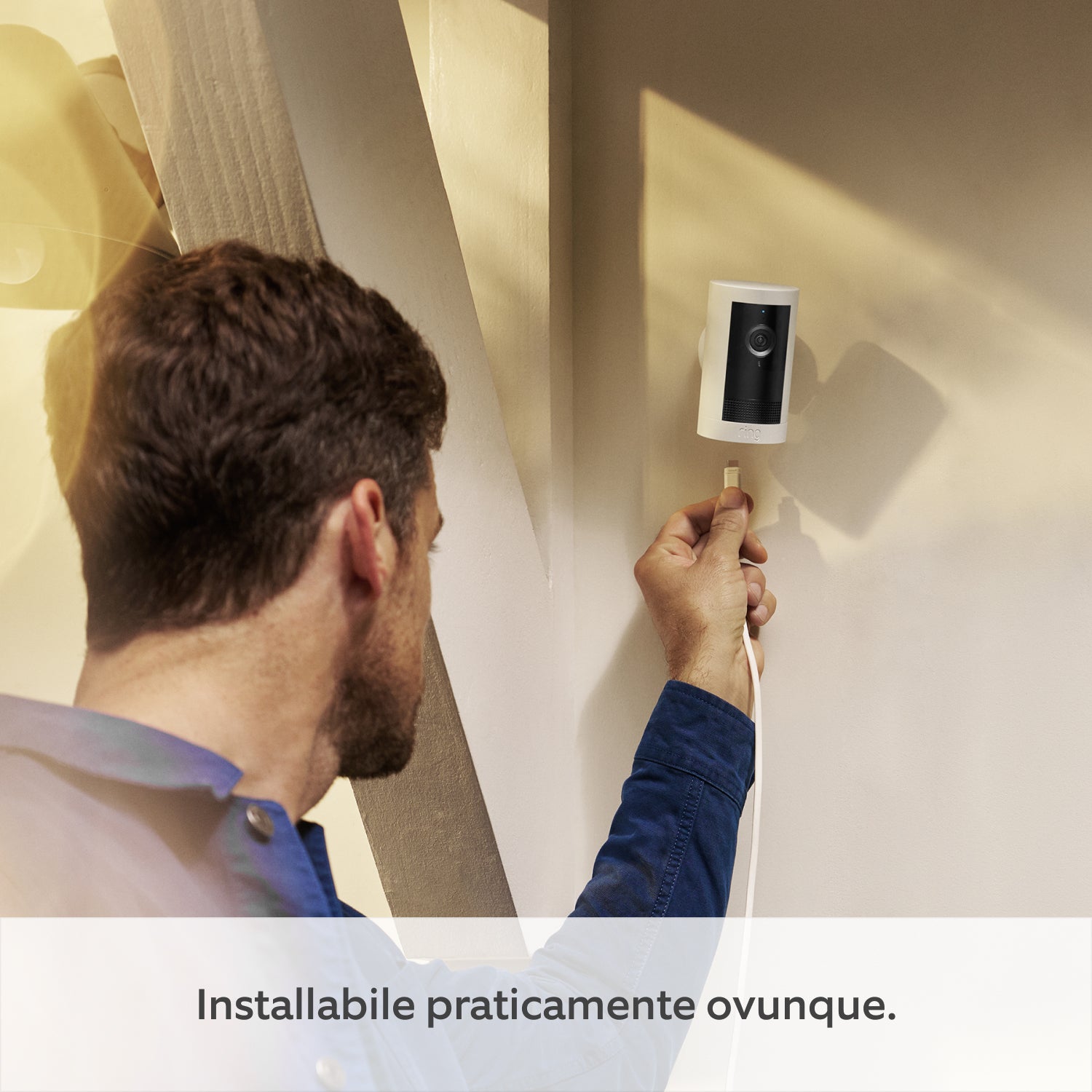 Videocamera esterna Plus plug-in (Outdoor Camera Plus) - Bianco