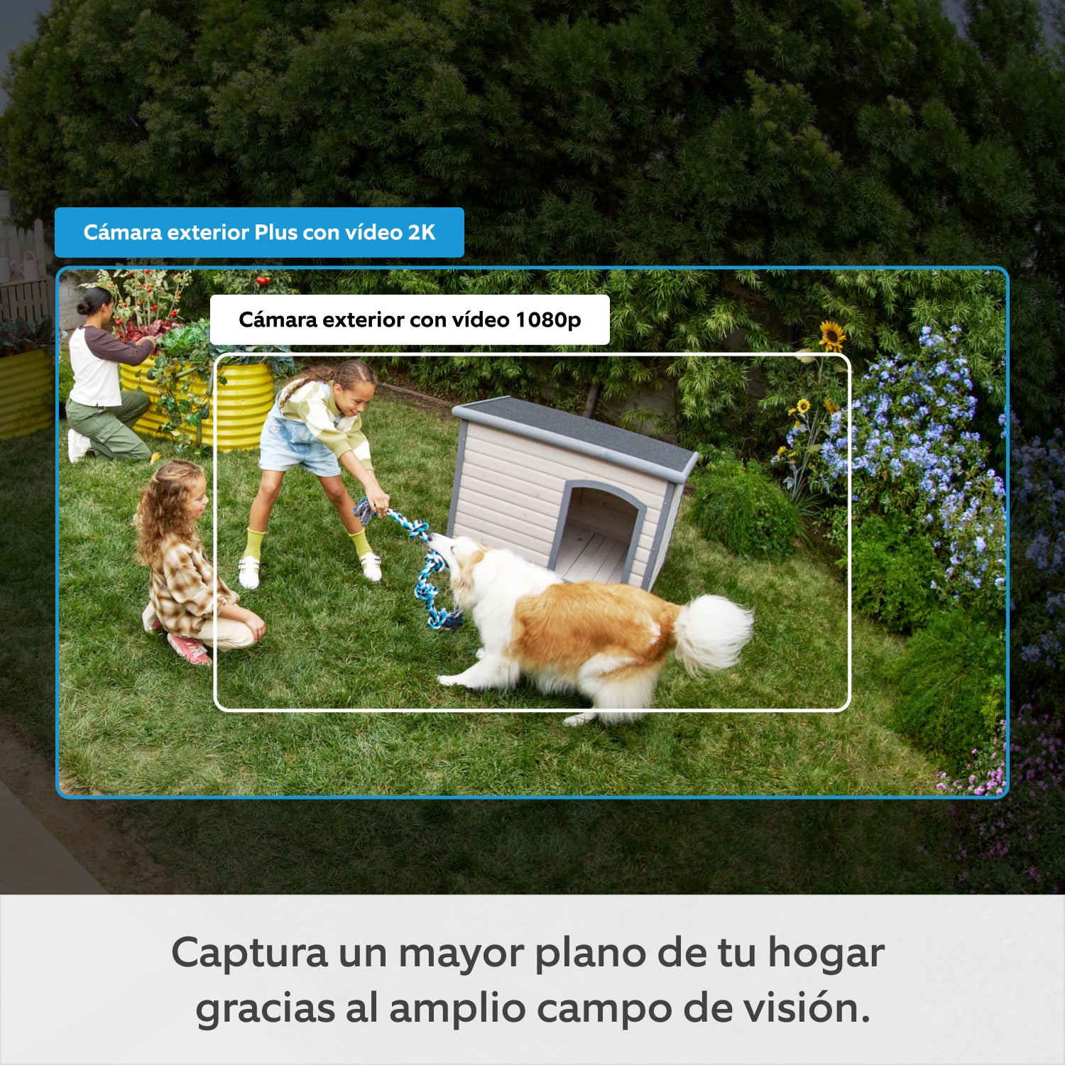 Pack de 2 cámaras exteriores Plus con enchufe (Outdoor Camera Plus) - Cámara exterior Plus con batería (Outdoor Camera Plus)