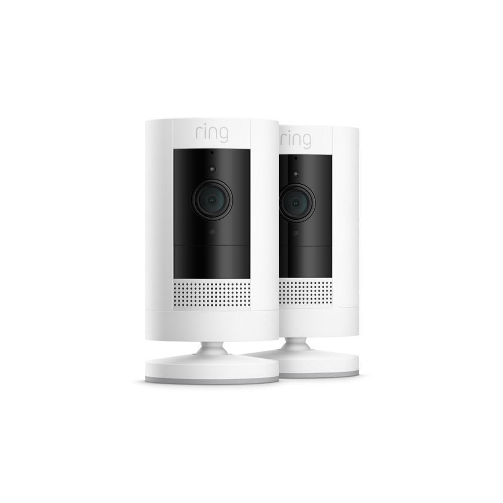 2-Pack Outdoor Security Camera | Stick Up Cam Battery - White