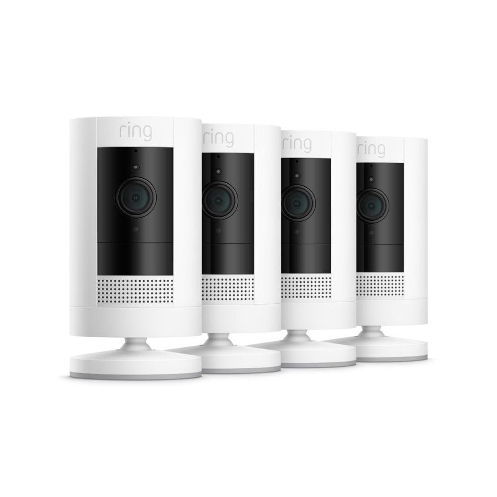 4-Pack Outdoor Security Camera | Stick Up Cam Battery - White