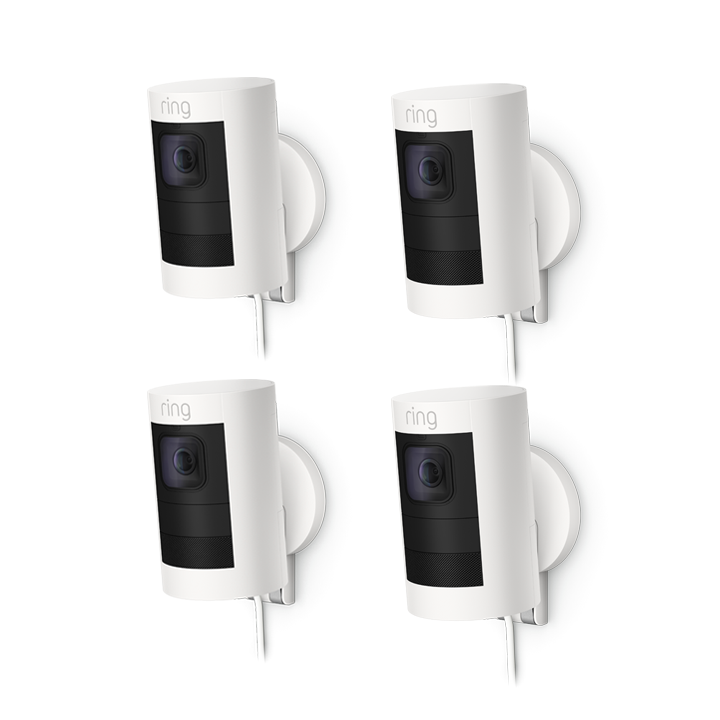 4-pack Buitencamera Elite (Stick Up Cam) - Wit