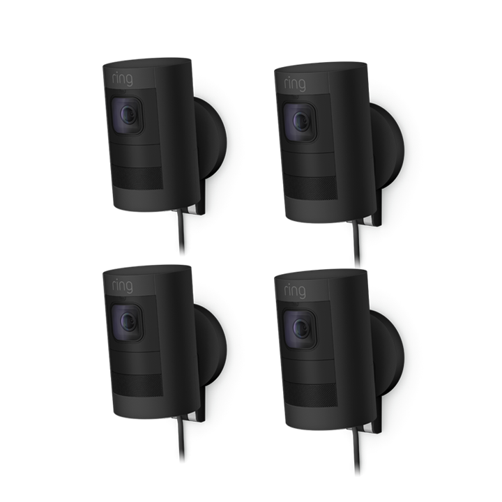 4-pack Buitencamera Elite (Stick Up Cam) - Zwart
