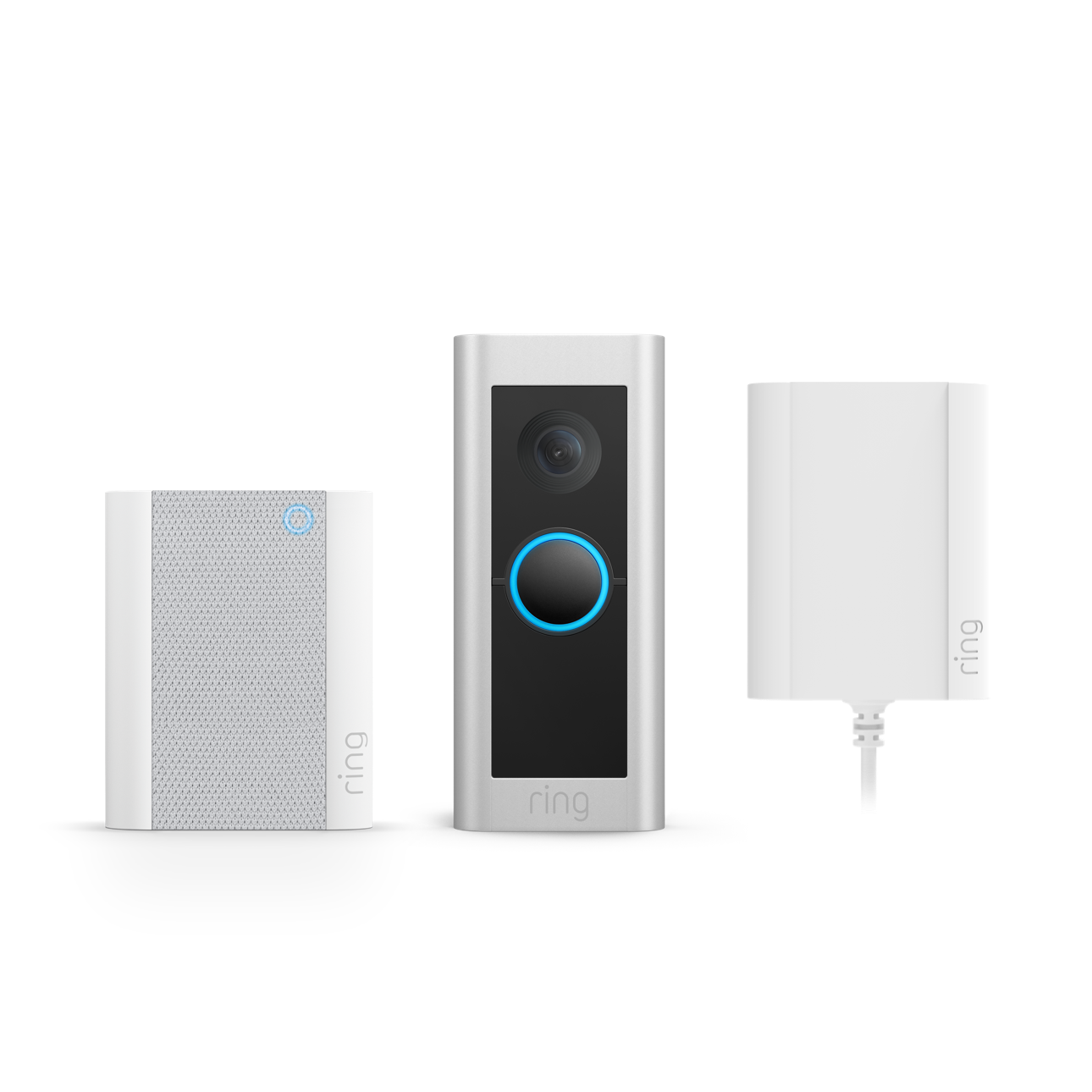 Wired Video Doorbell Pro Plug-in with Chime (Formerly Video Doorbell Pro 2 with Plug-in Adapter + Chime) - Satin Nickel