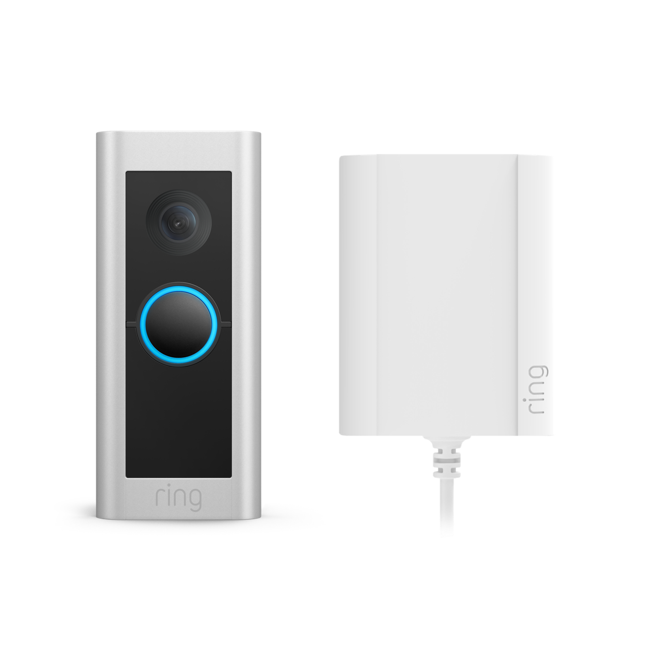 Wired Video Doorbell Pro Plug-in (Formerly Video Doorbell Pro 2 with Plug-in Adapter) - Satin Nickel