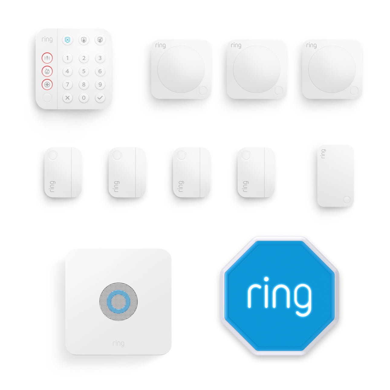 Kit Ring Alarm - L (con sirena) - Bianco