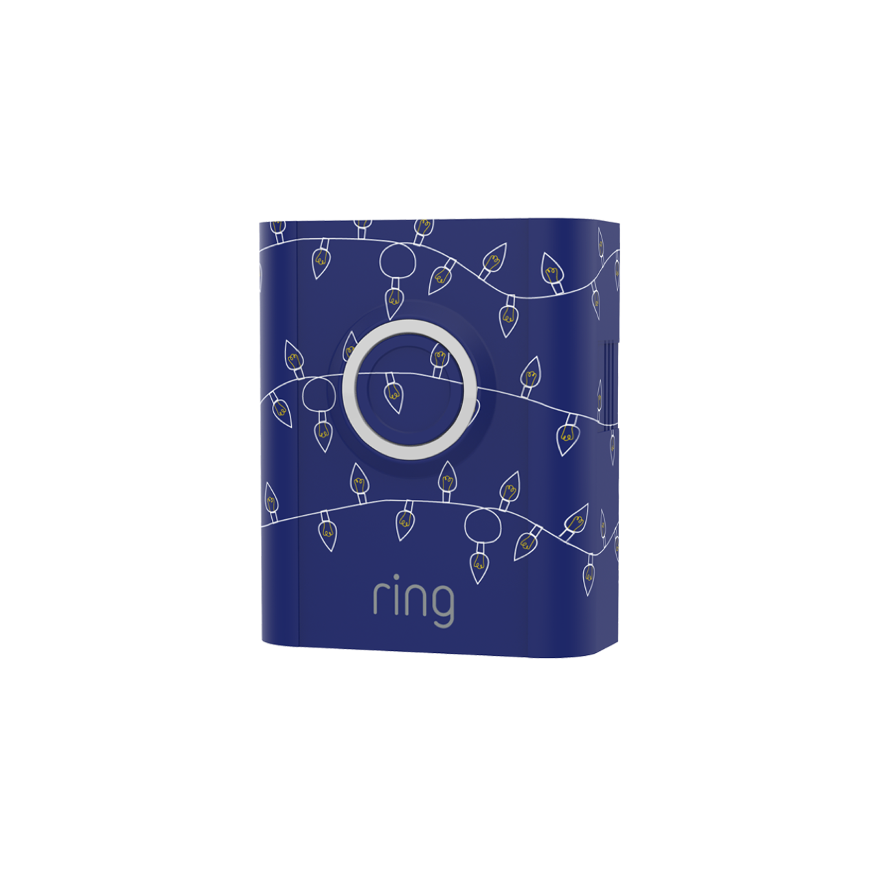 Holiday Interchangeable Faceplate (Video Doorbell 3, Video Doorbell 3 Plus, Video Doorbell 4, Battery Video Doorbell Plus, Battery Video Doorbell Pro) - Christmas Lights Blue