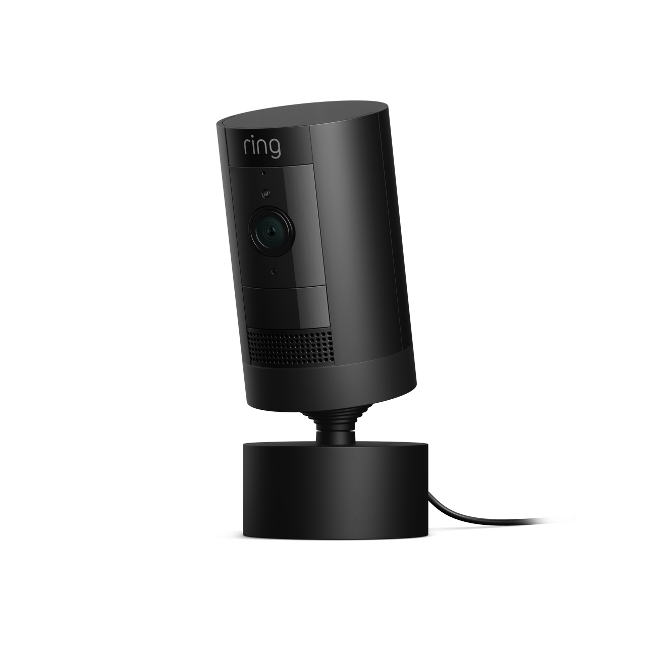 Cámara exterior con enchufe con montura orientable (Stick Up Cam) - Negro