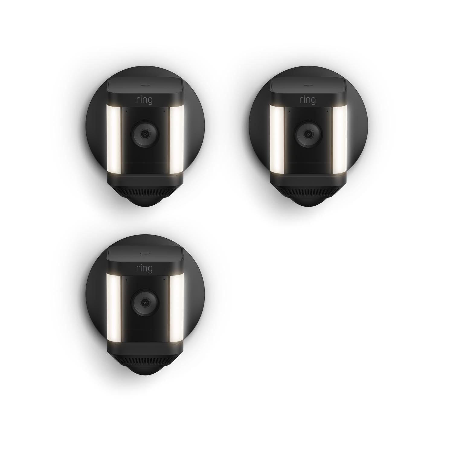 3-Pack Spotlight Cam Plus Wired - Black