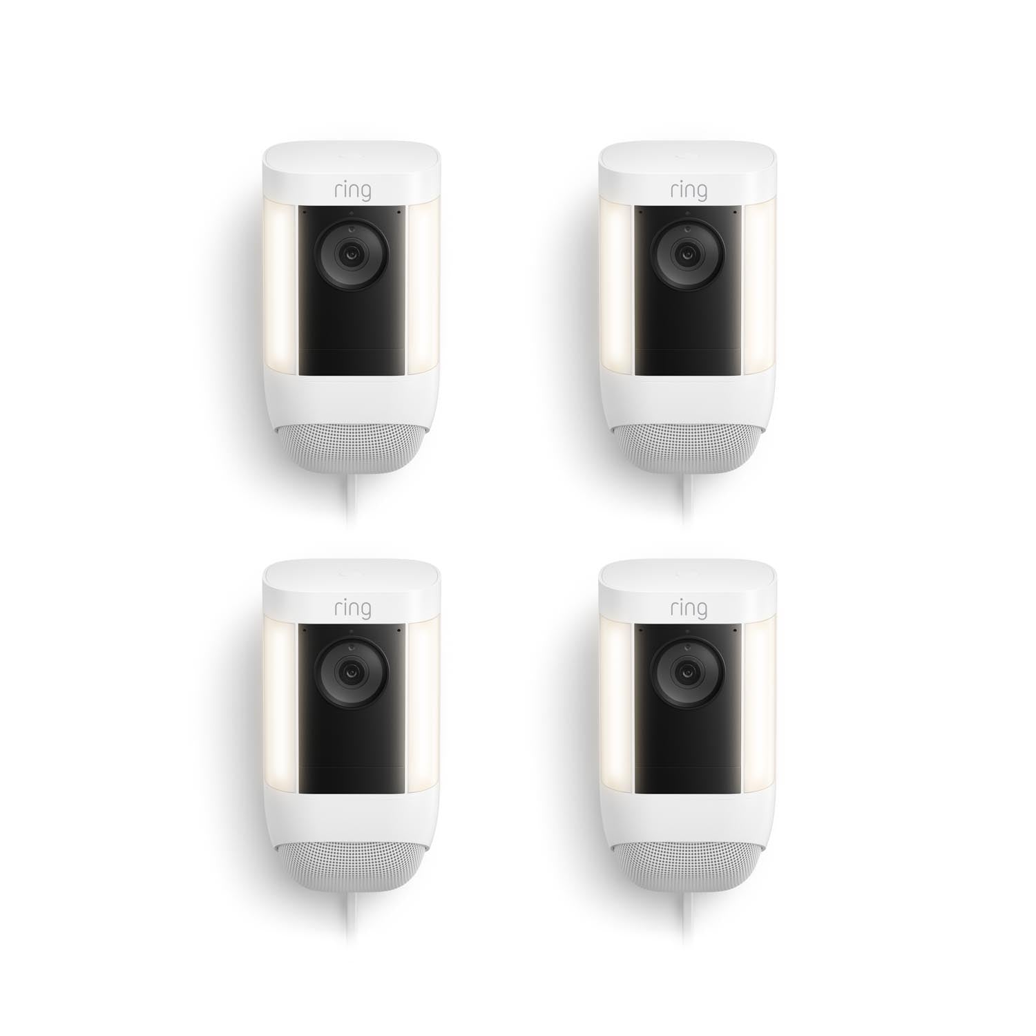 4-Pack Spotlight Cam Pro Plug-In - White
