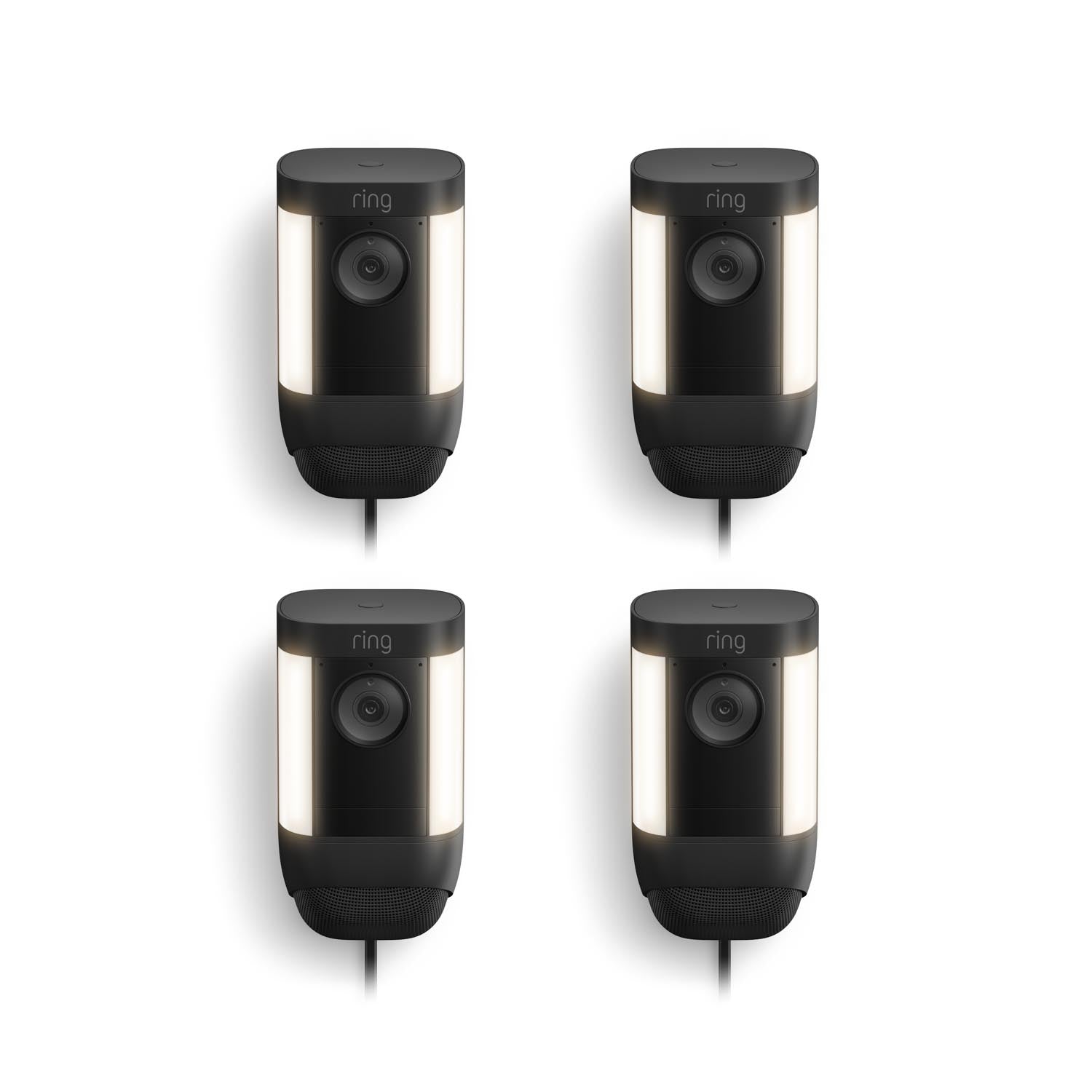4-Pack Spotlight Cam Pro Plug-In - Black