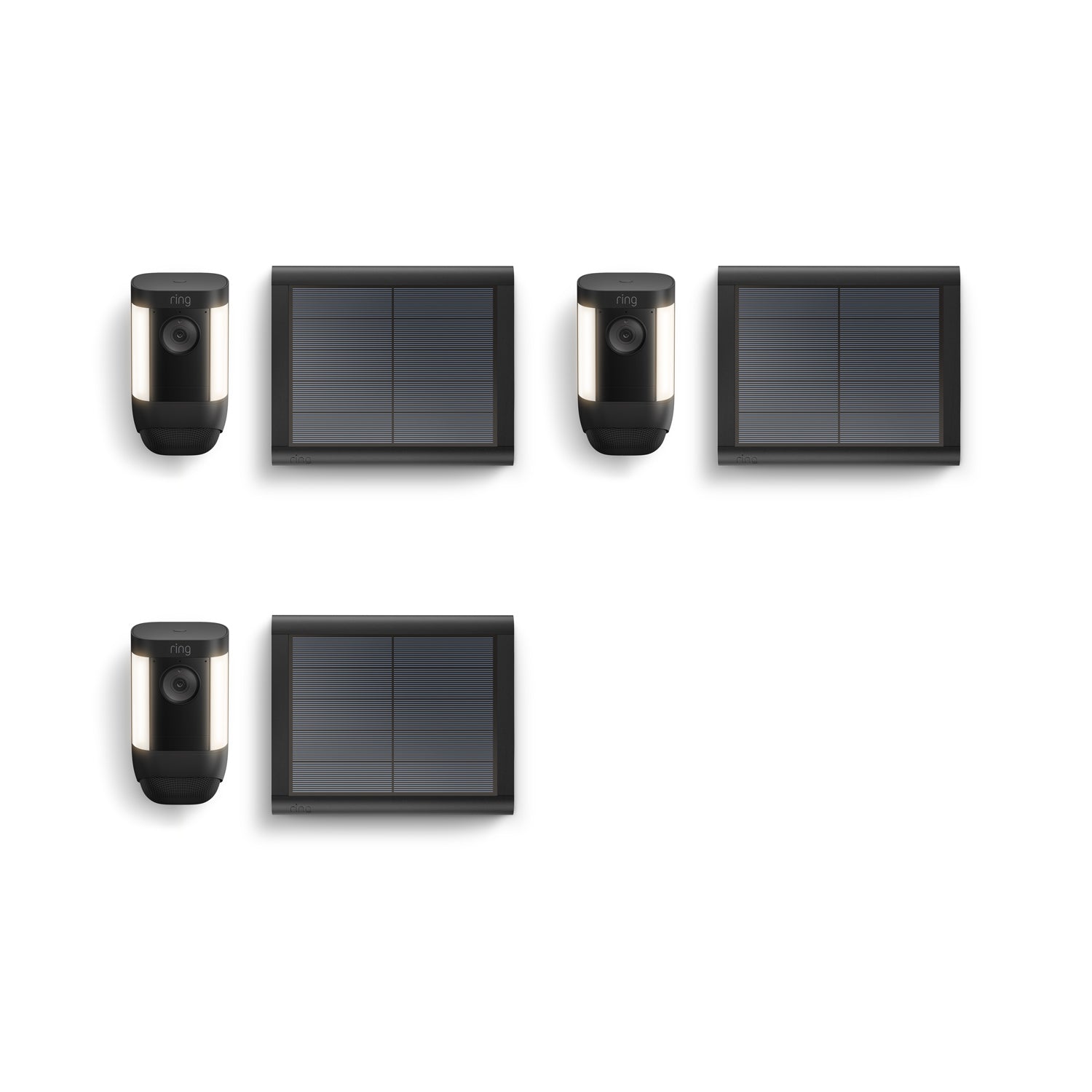 3-Pack Spotlight Cam Pro Solar - Black