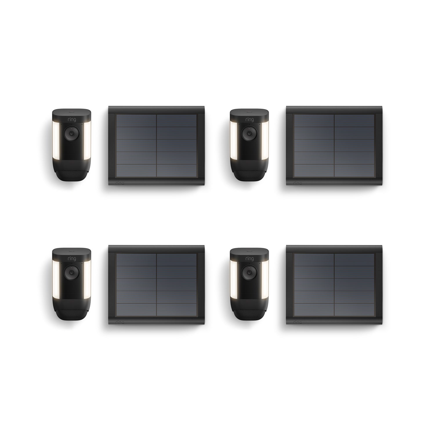 4-Pack Spotlight Cam Pro Solar - Black