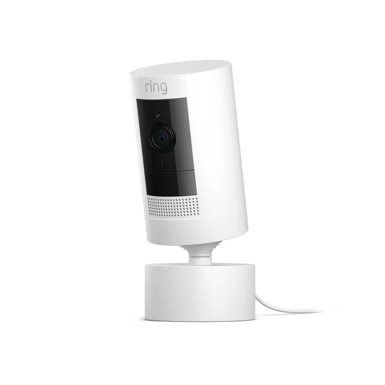 Stick Up Cam Plug-In with Pan-Tilt Mount - White