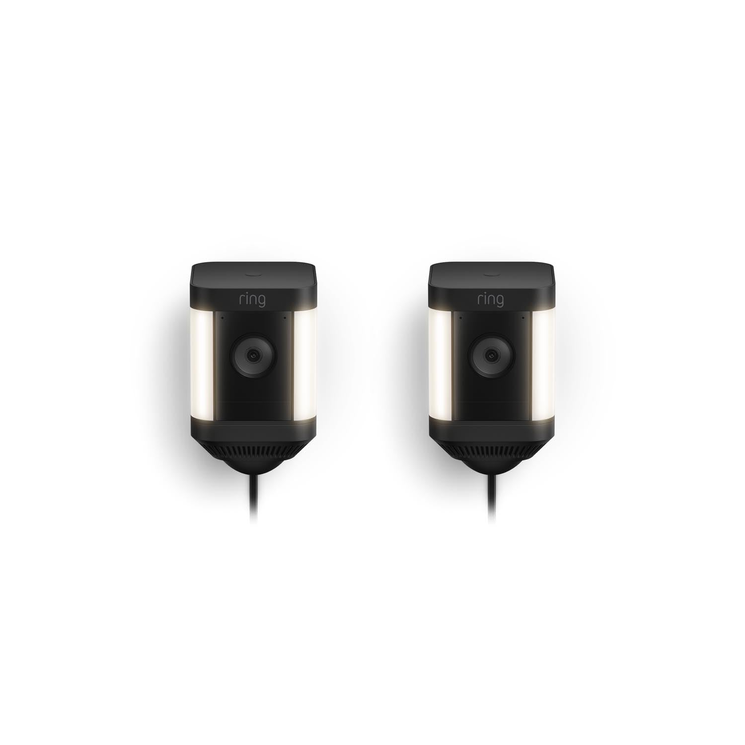 2-Pack Spotlight Cam Plus Plug-In - Black