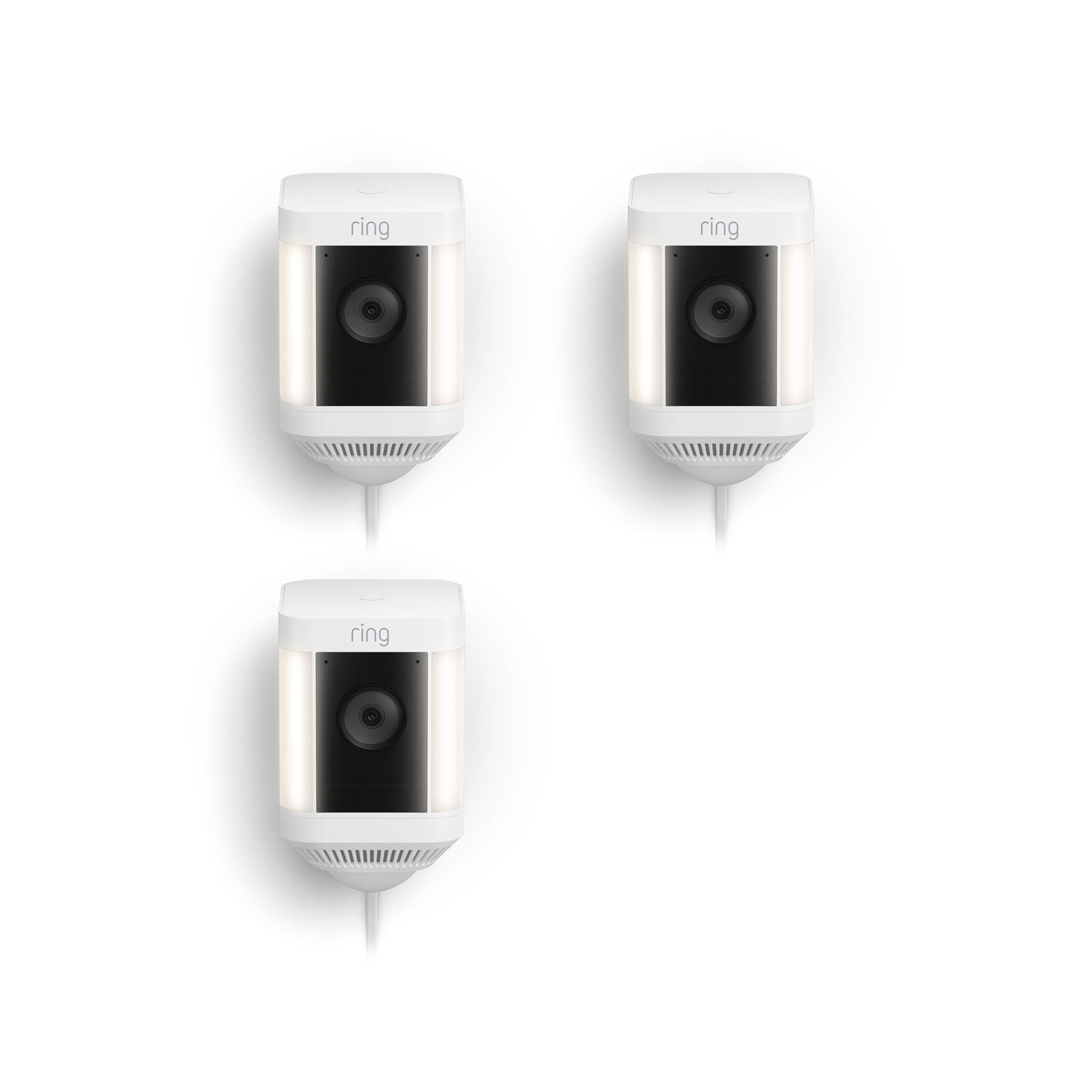 3-Pack Spotlight Cam Plus Plug-In - White