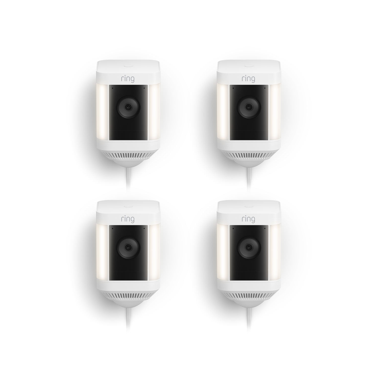 4-Pack Spotlight Cam Plus Plug-In - White