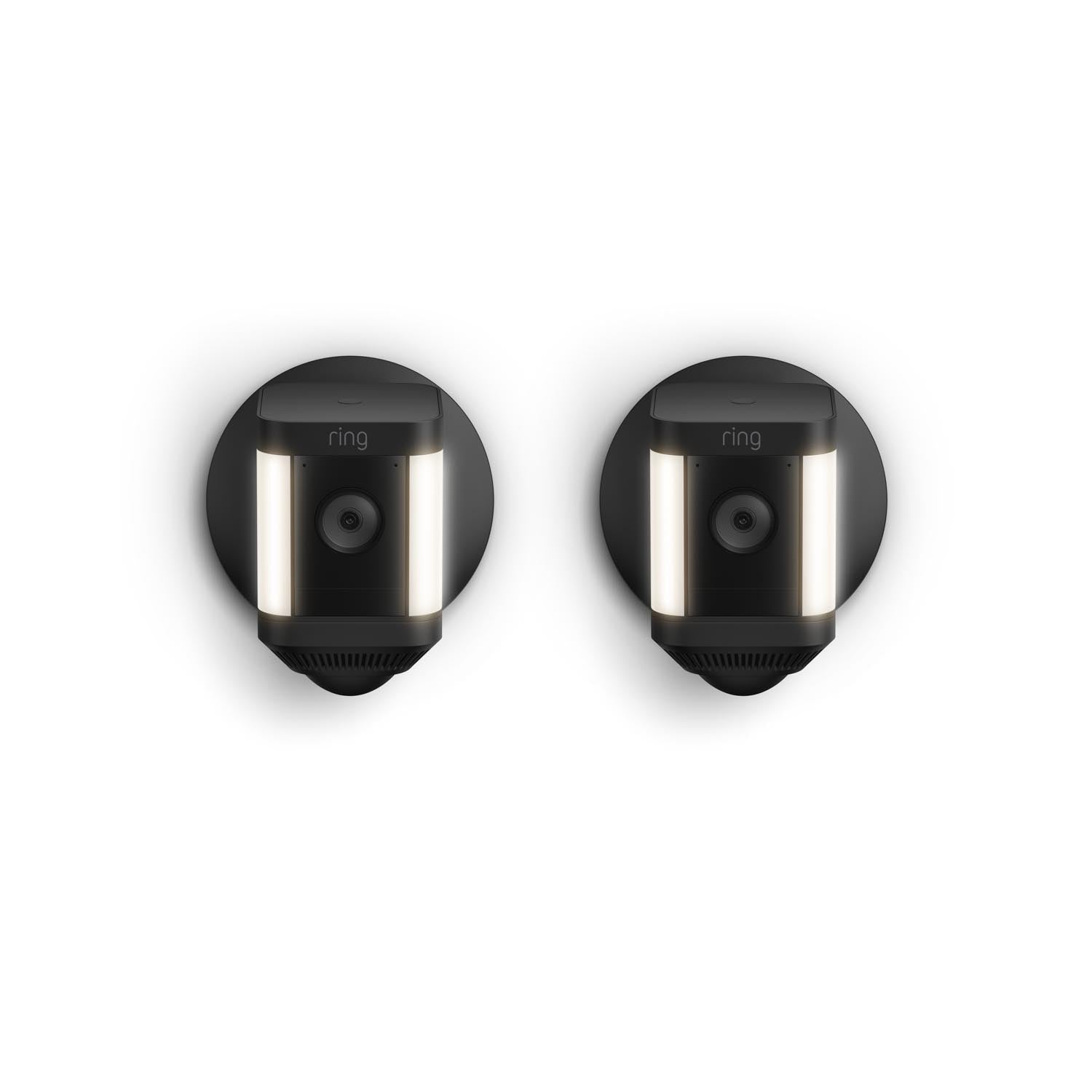2-Pack Spotlight Cam Plus Wired - Black