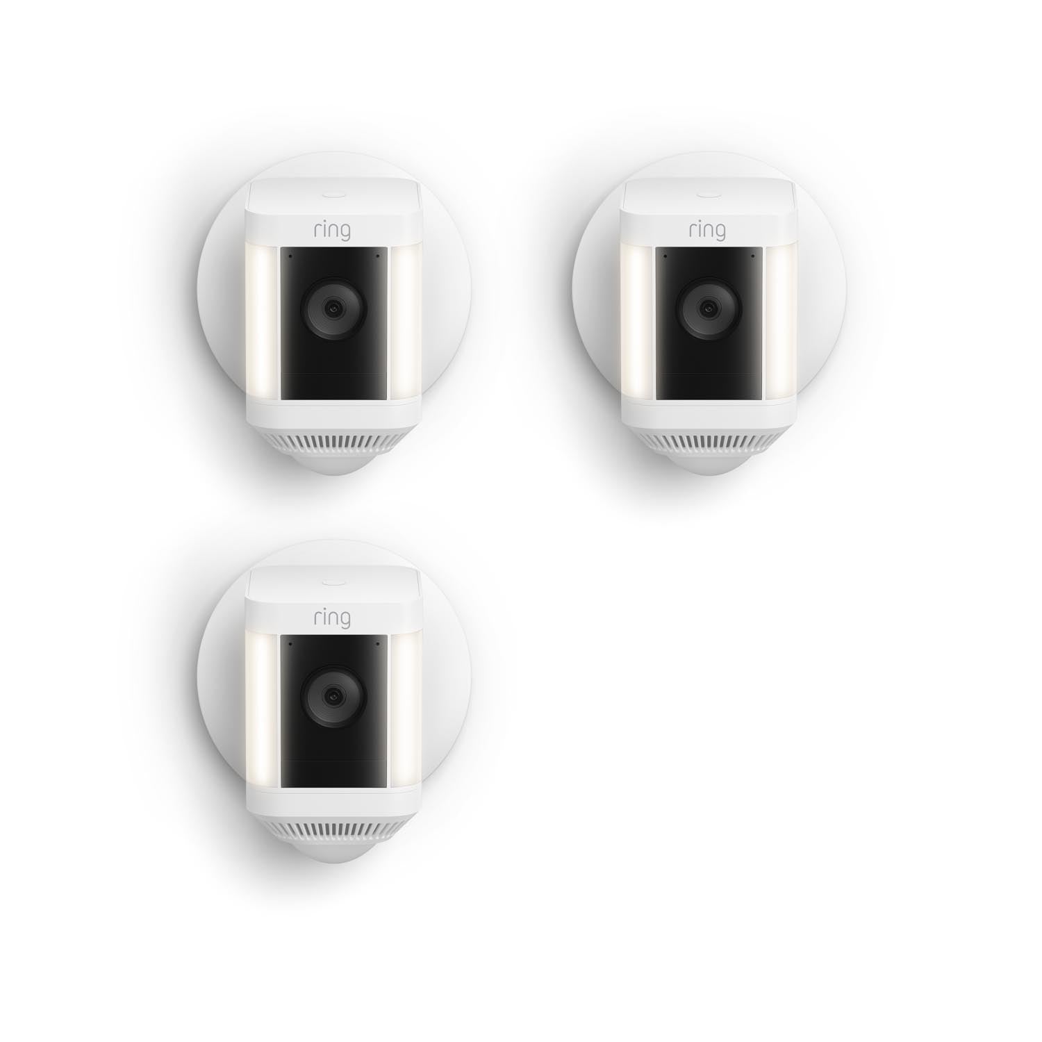 3-Pack Spotlight Cam Plus Wired - White