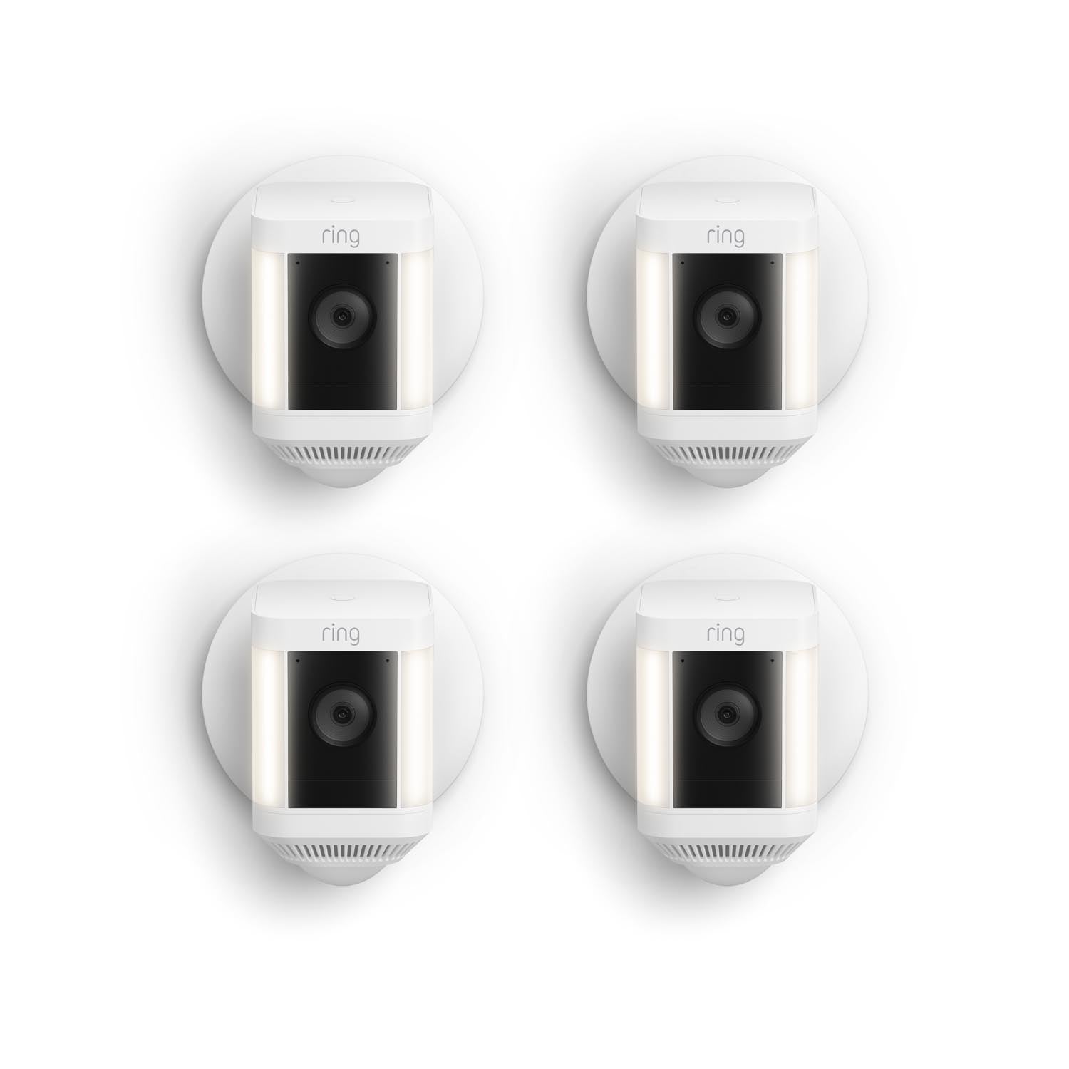 4-Pack Spotlight Cam Plus Wired - White