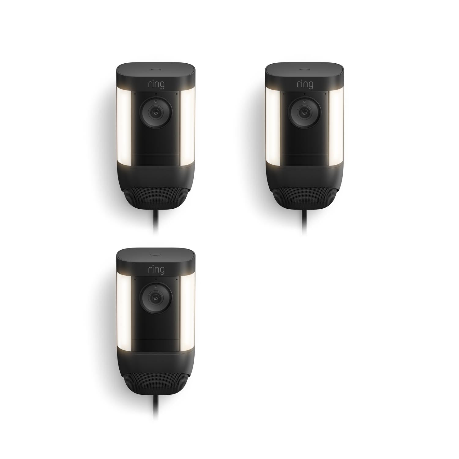 3-Pack Spotlight Cam Pro Plug-In - Black