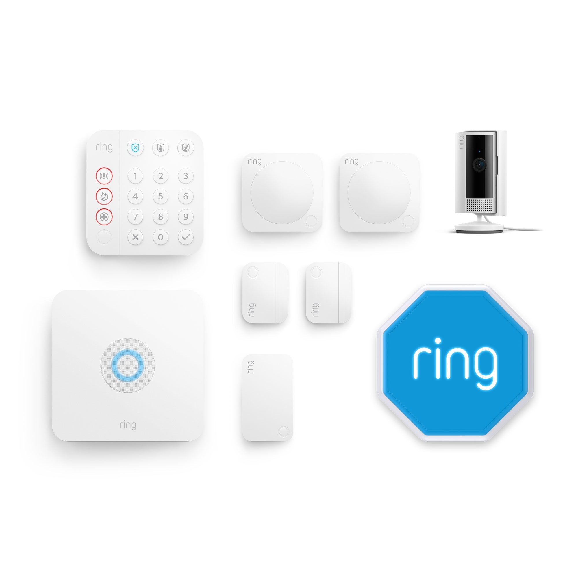 Alarm + Indoor Camera 2nd Gen Pack - M (with siren) - White