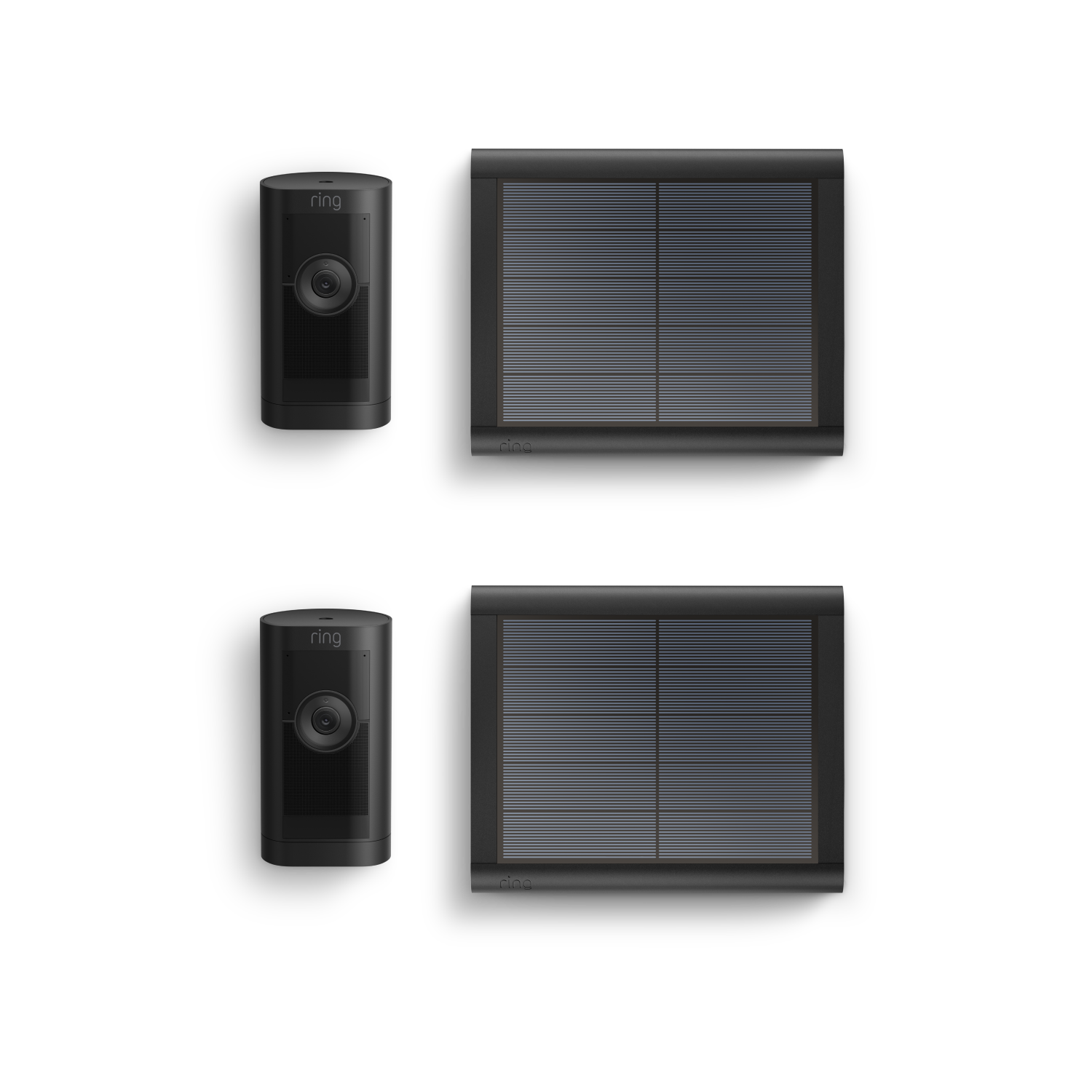 2-Pack Outdoor Camera Pro Solar (Stick Up Cam Pro) - Black